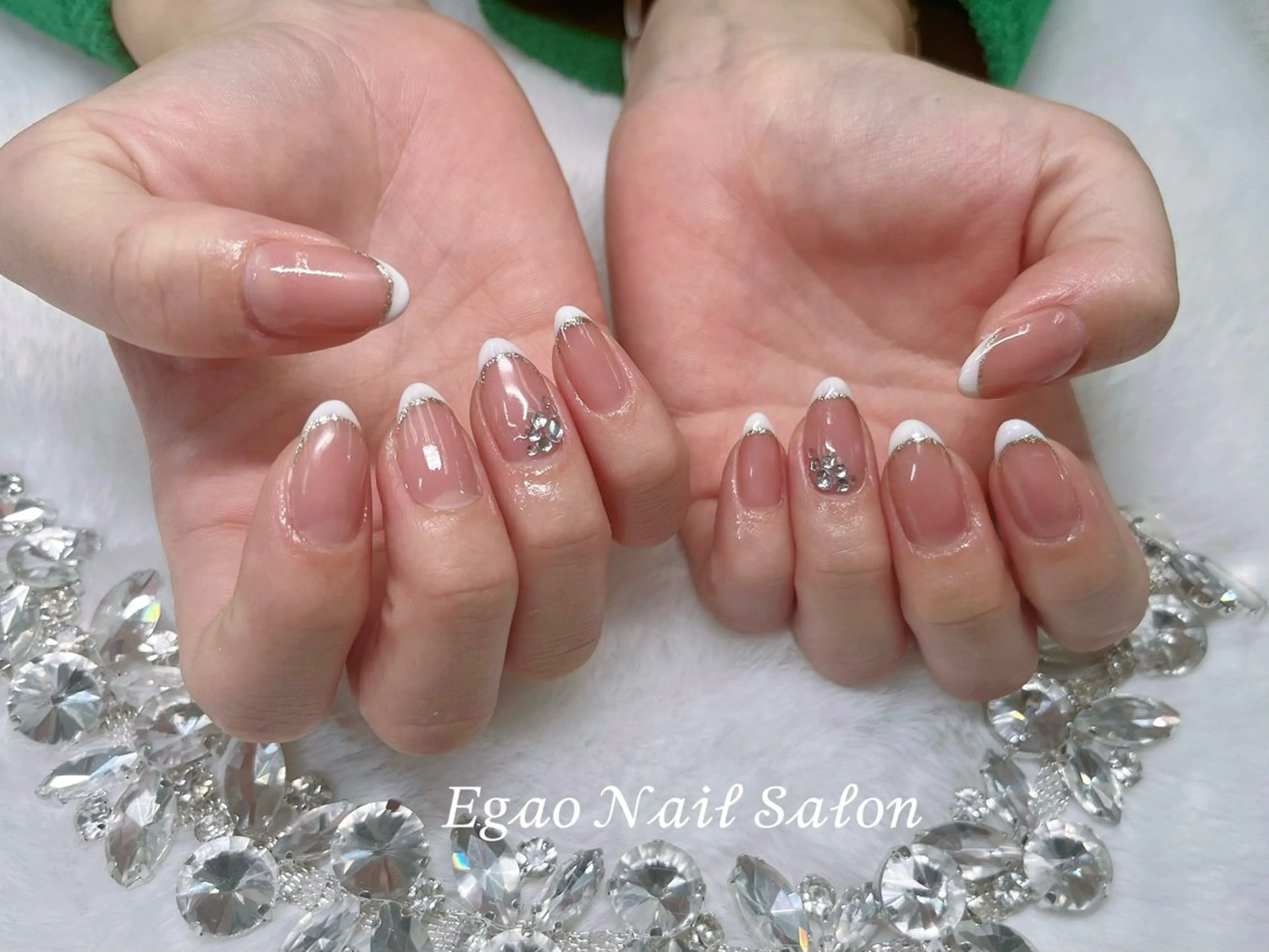 ネイル アートネイル フットネイル フレンチネイル ジェルネイル 持ち込み ハンドネイル Egao Nail Salonのネイルデザイン