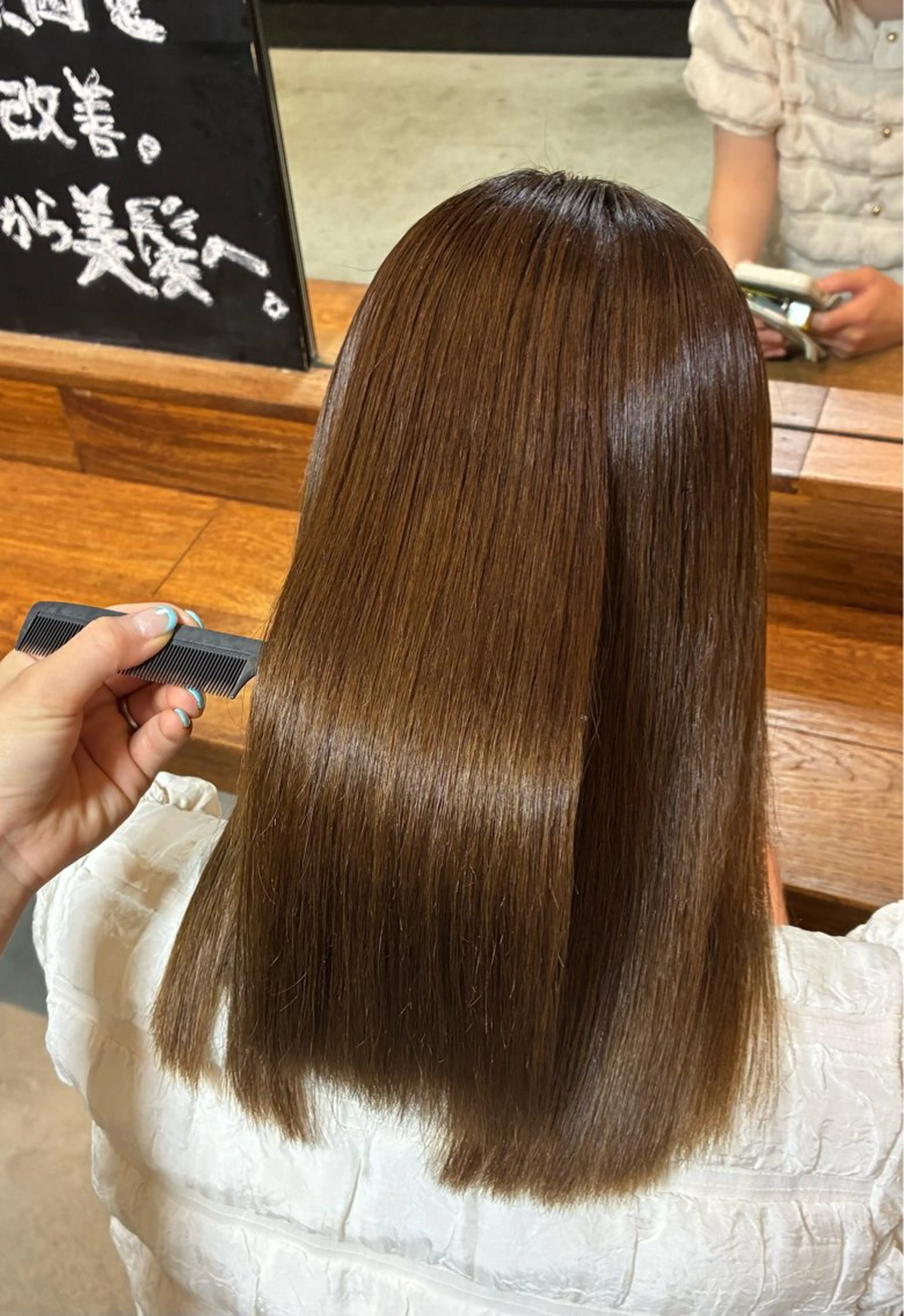 ✨ロングヘアーの方必須！１名様限定！✨縮毛矯正(酸性も可)＋補修トリートメント付き🉐の写真