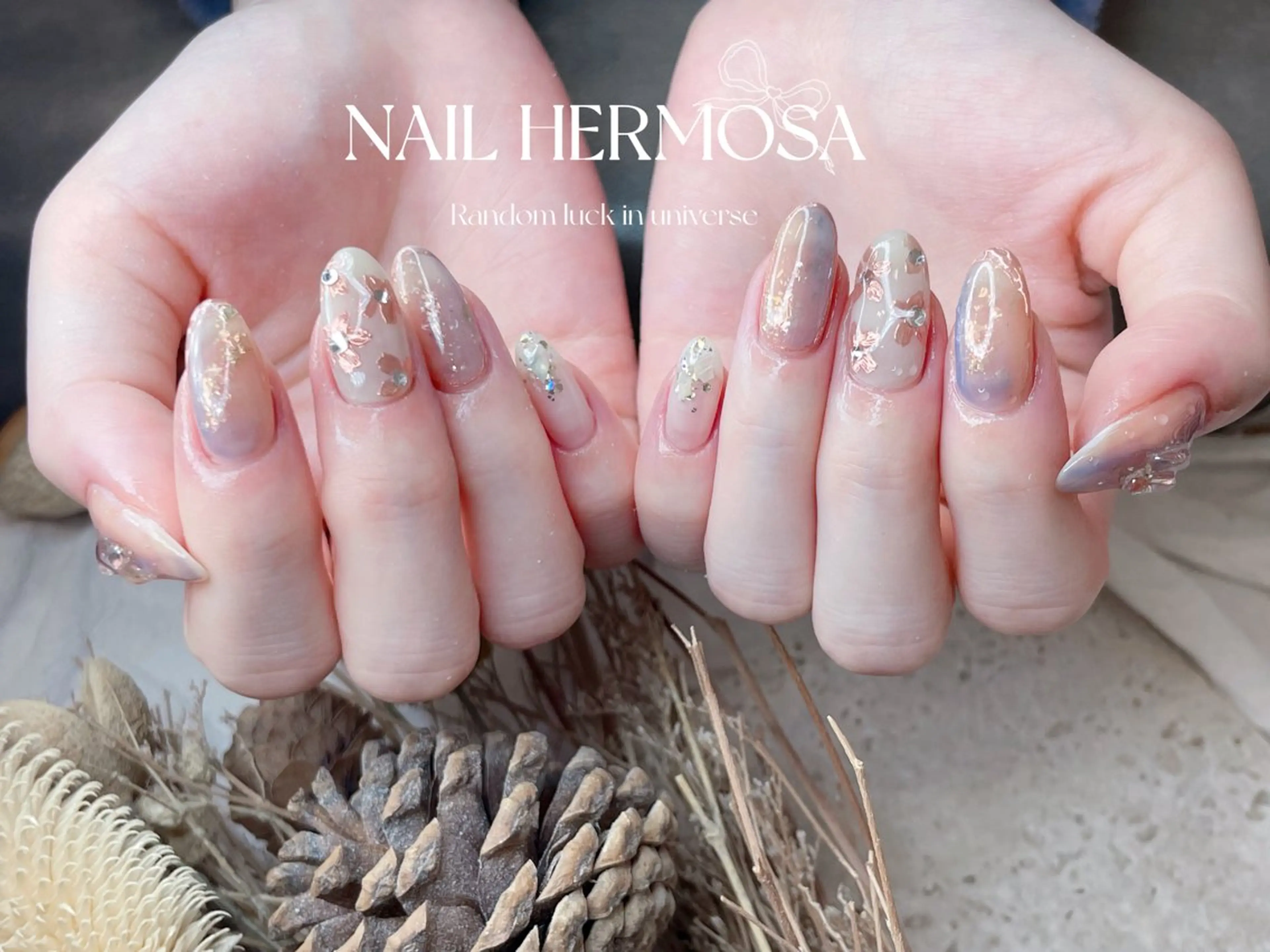 ネイル アートネイル グラデーション マグネットネイル 持ち込み オフィスネイル ハンドネイル ネイル エルモサのネイルデザイン