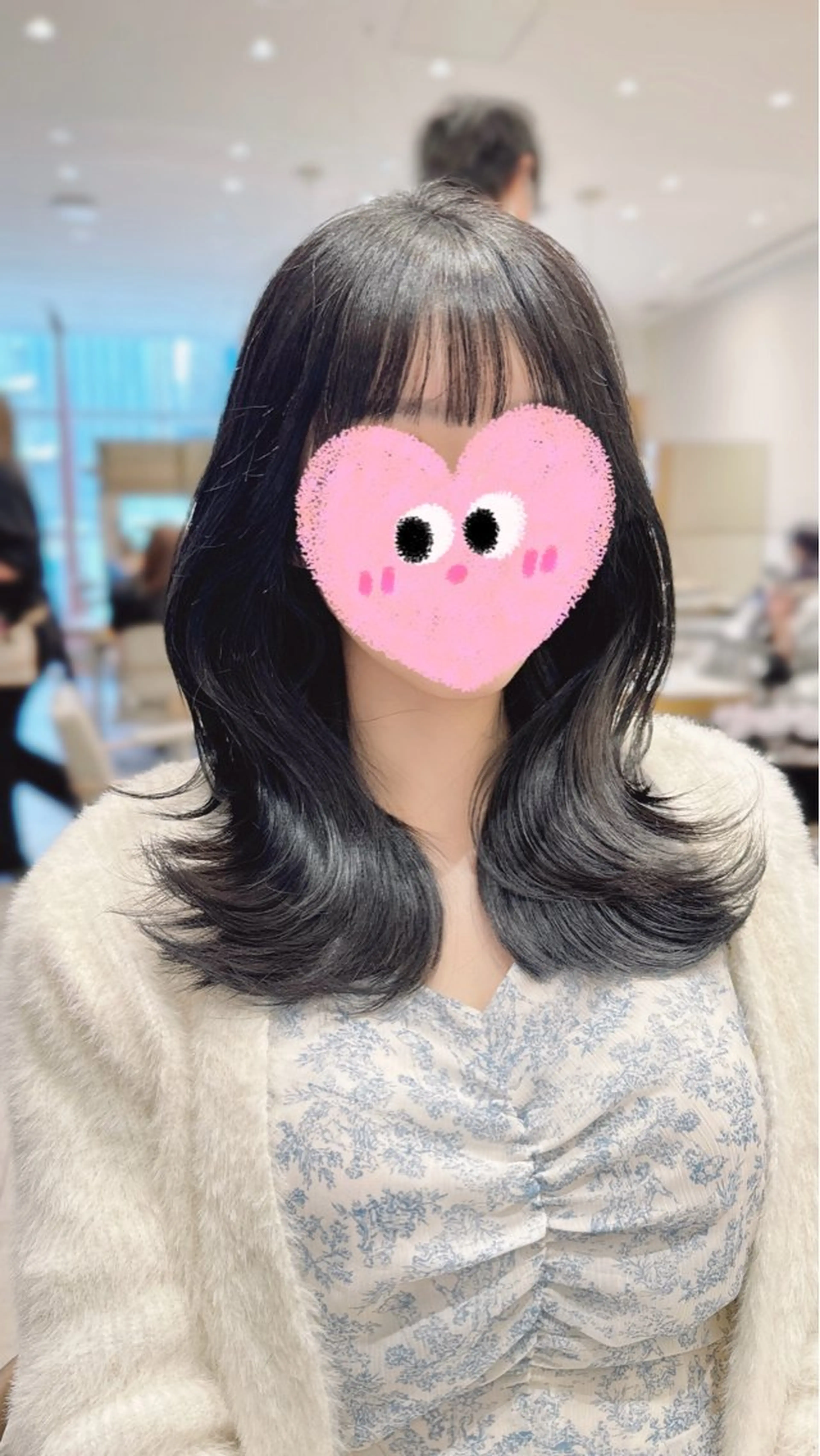 ロング カラー カット ヘアカラー トリートメント ヘッドスパ ヘアセット 韓国ヘア/レイヤー/ 顔まわり/りょーとのヘアスタイル