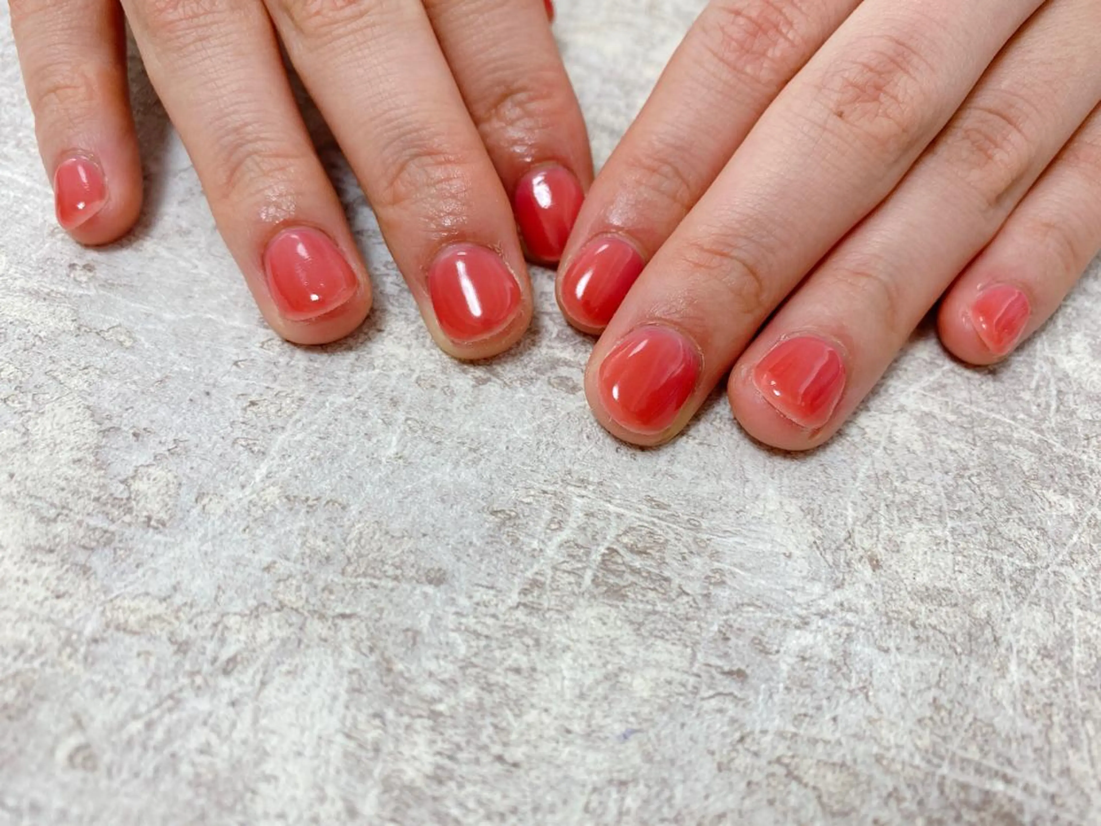 ネイル ワンカラーネイル ハンドネイル Mogu nail 二子玉川のネイルデザイン