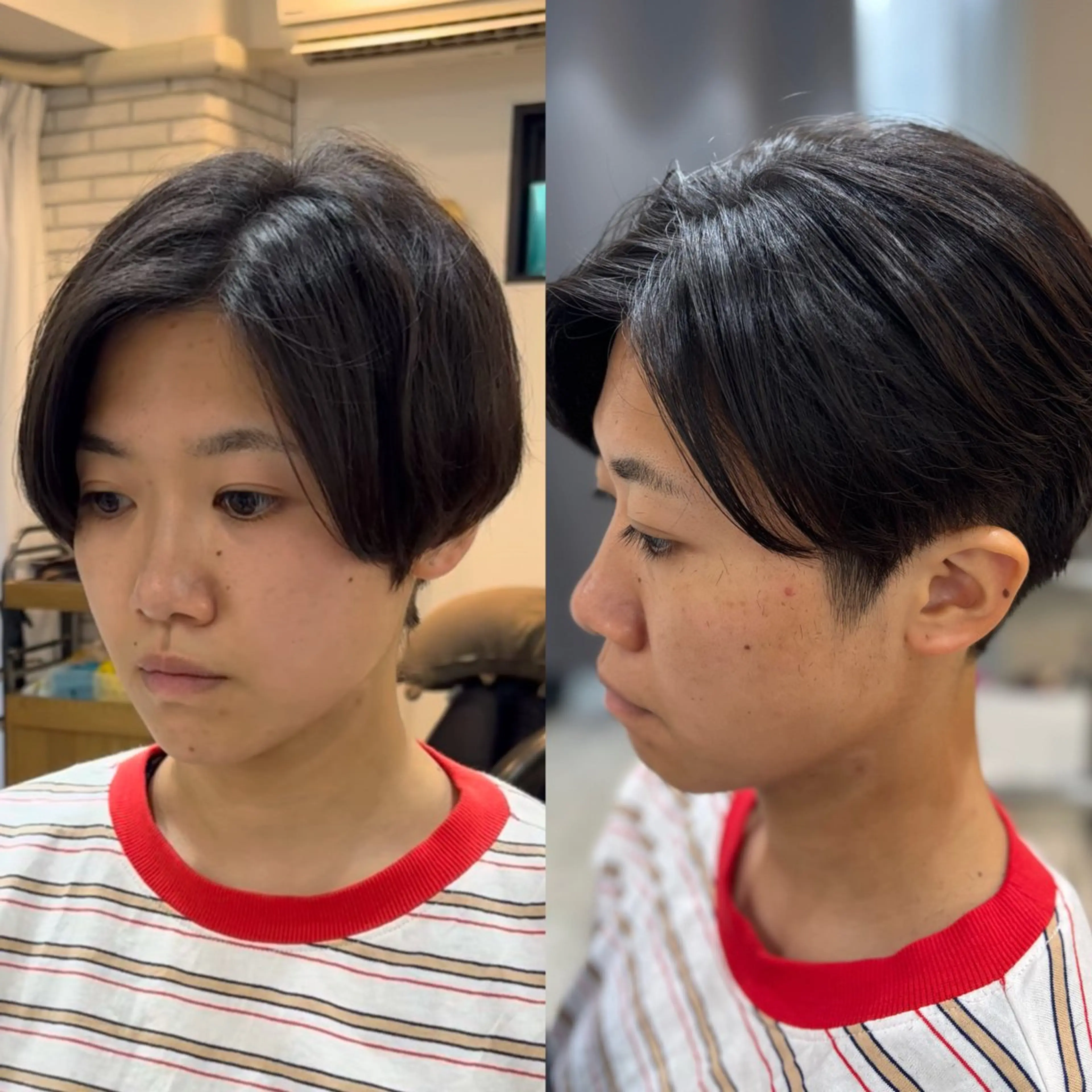 ショート カット ヘアカラー ボブ/透明感カラー/ 艶髪/azumiのヘアスタイル