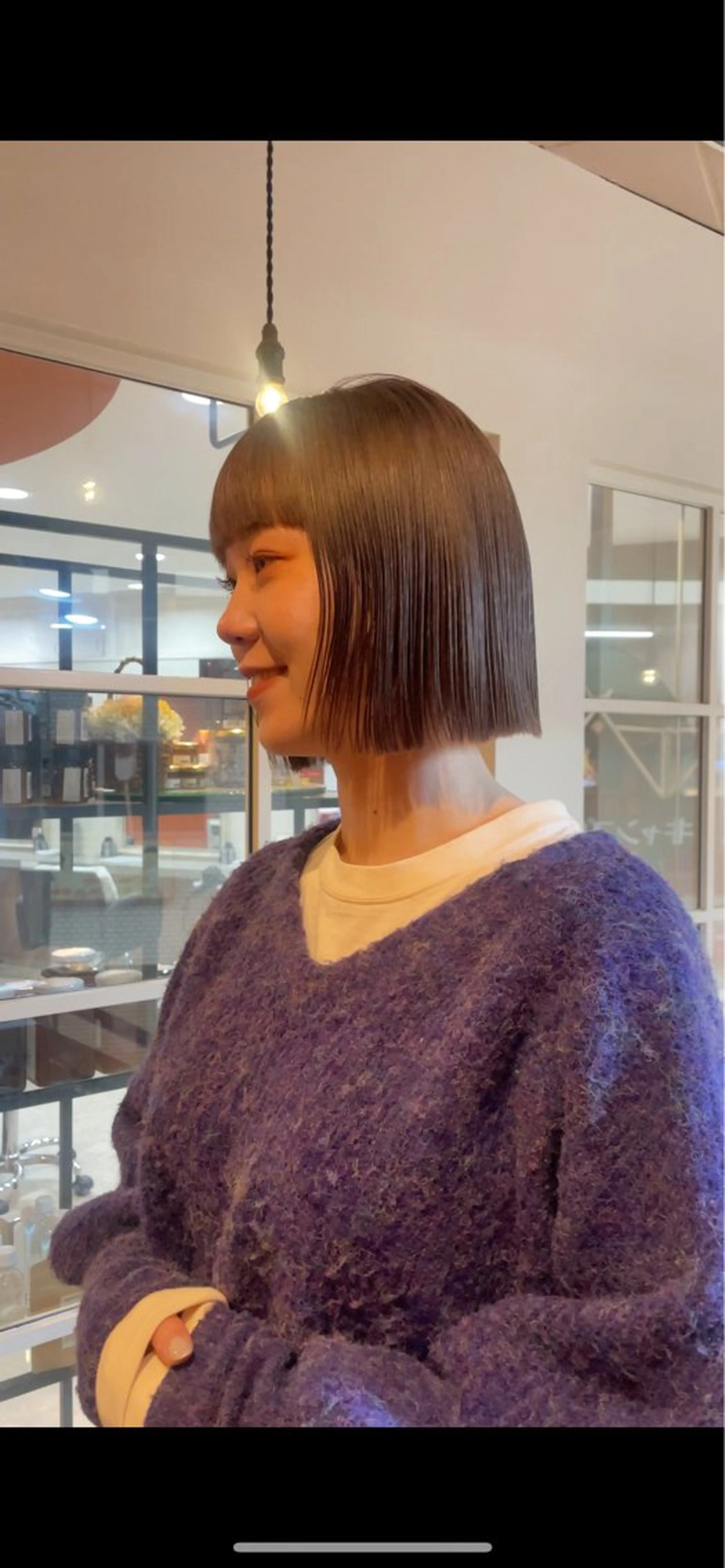 ミディアム カラー 佐藤 永夏のヘアスタイル