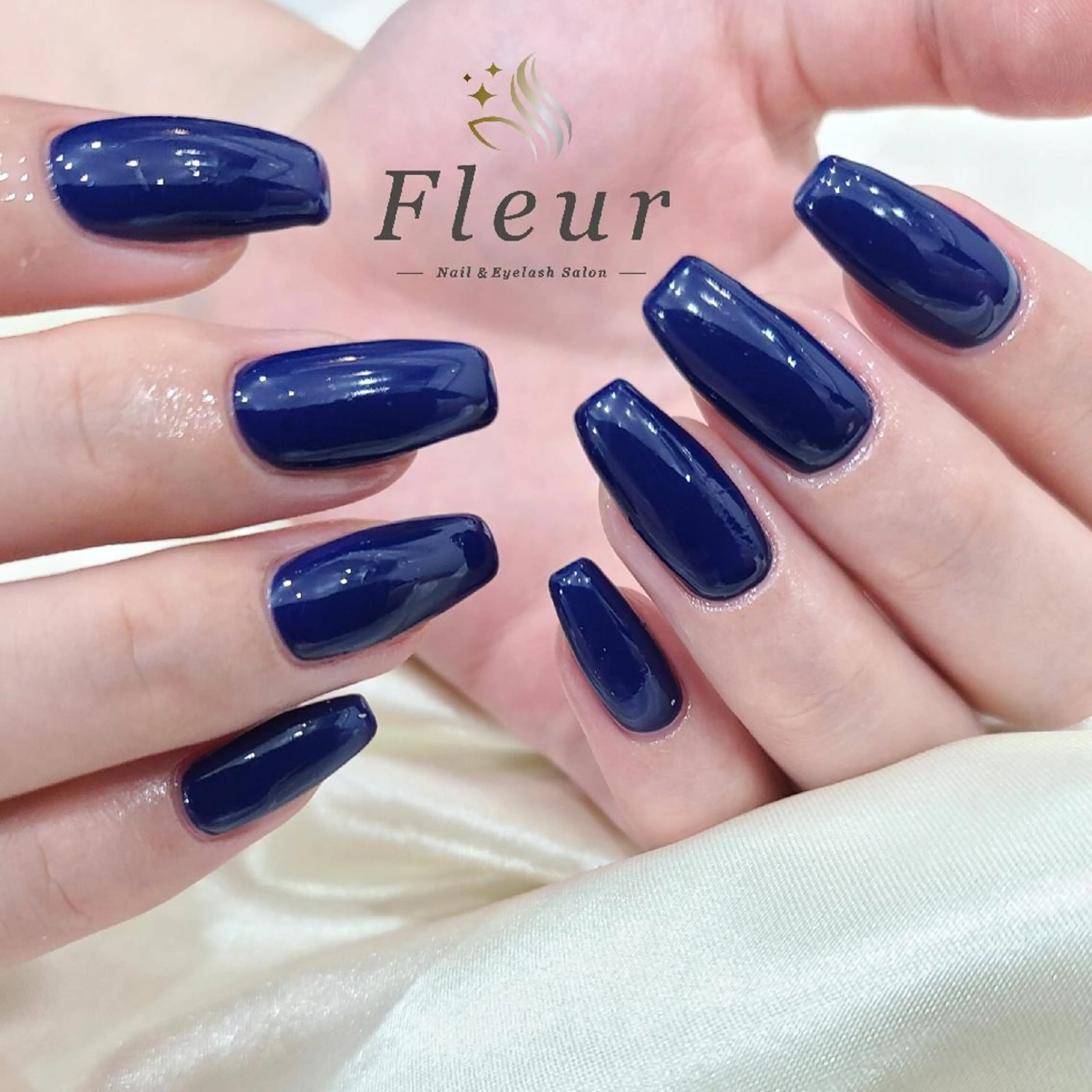 ロング ネイル ロング ロングネイル ワンカラーネイル nail&eye ♡Fleur♡のネイルデザイン