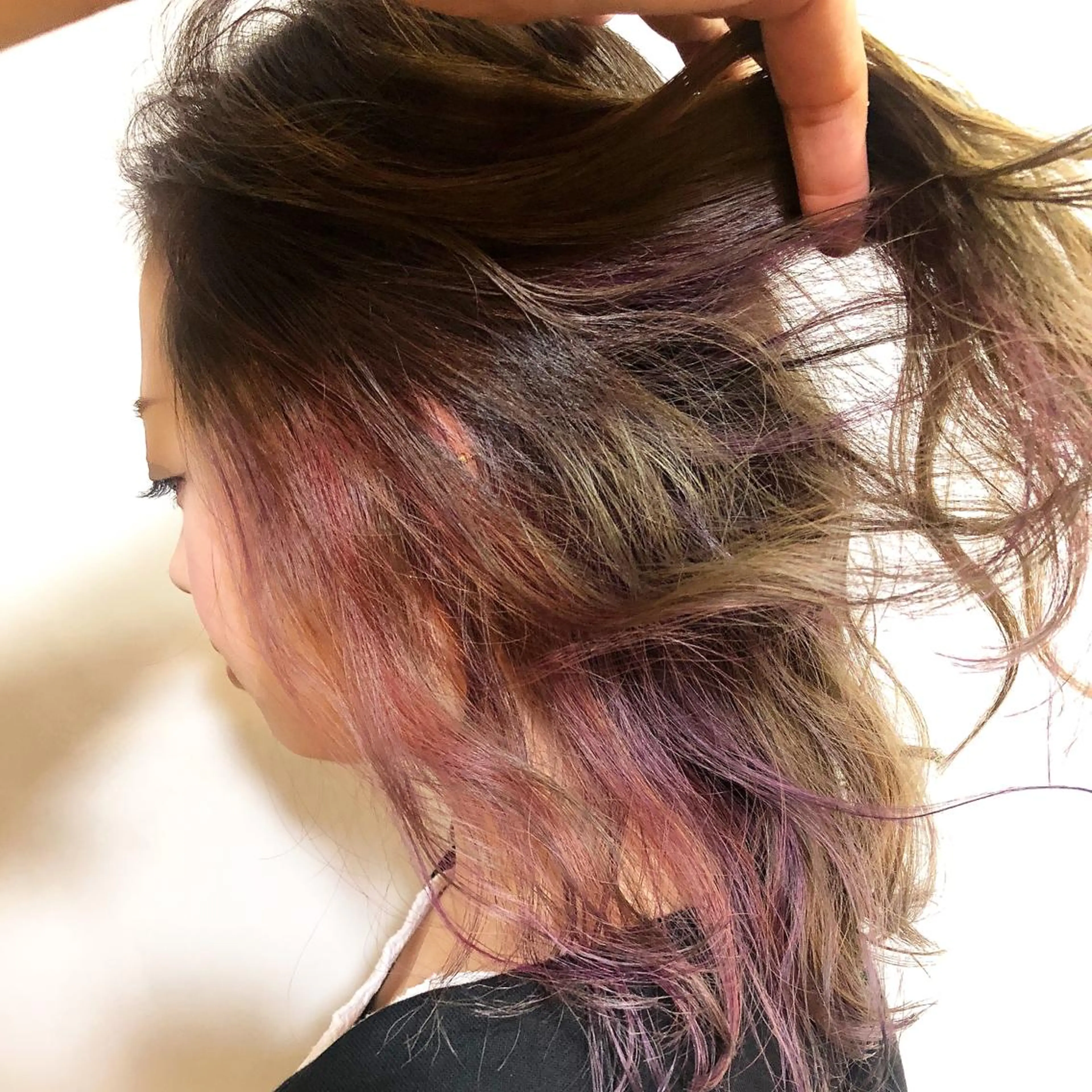 セミロング カラー インナーカラー AUBE HAIRazul吉祥寺所属・綺麗な髪質にしたい方 限定🌈清水　祥のヘアスタイル