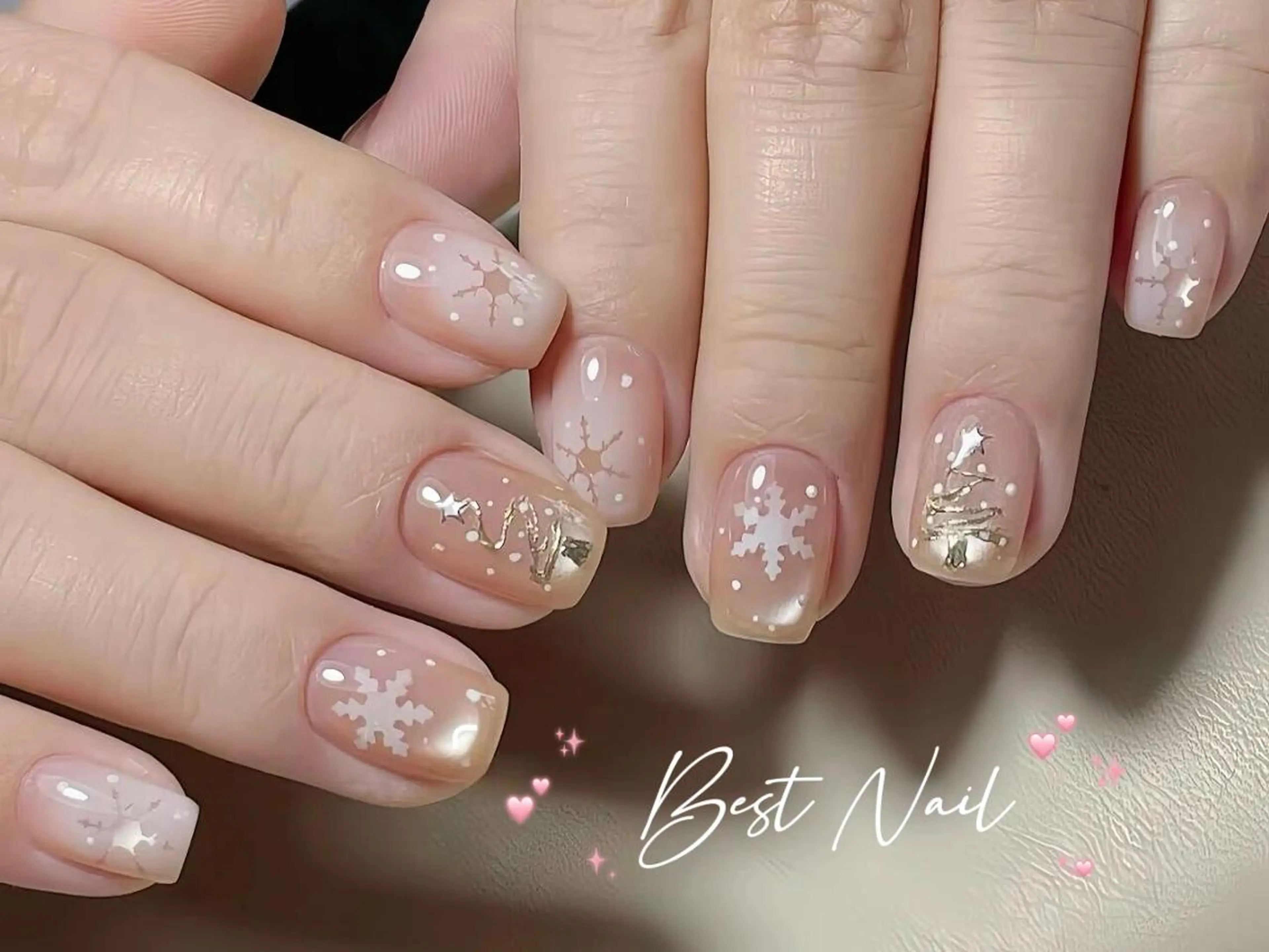 ネイル フレンチネイル キラキラネイル マグネットネイル リボン シンプルネイル ユ ズのネイルデザイン