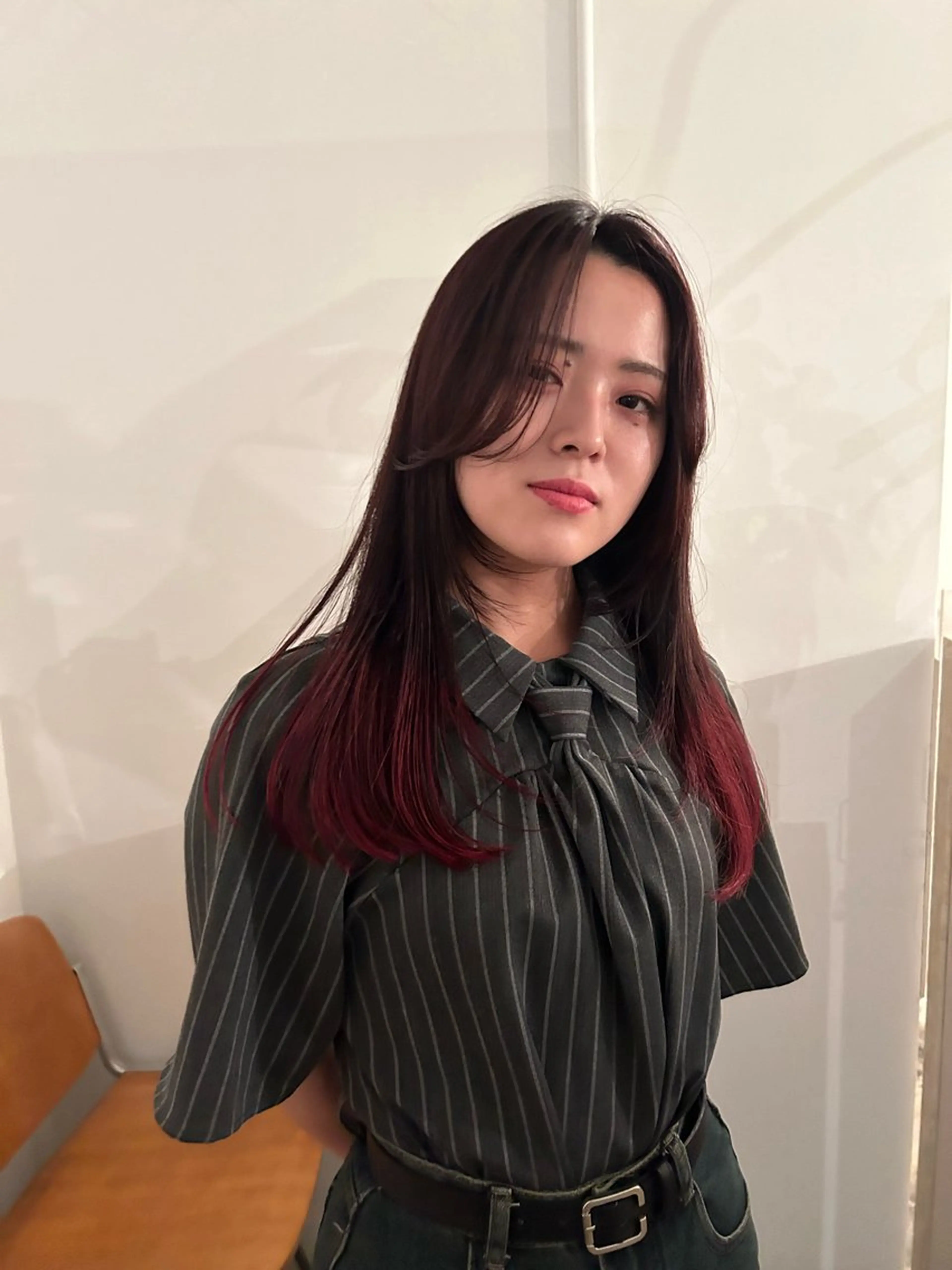 ロング 顔周りカット レイヤーカット カット Terve. 水野 菜々香のヘアスタイル