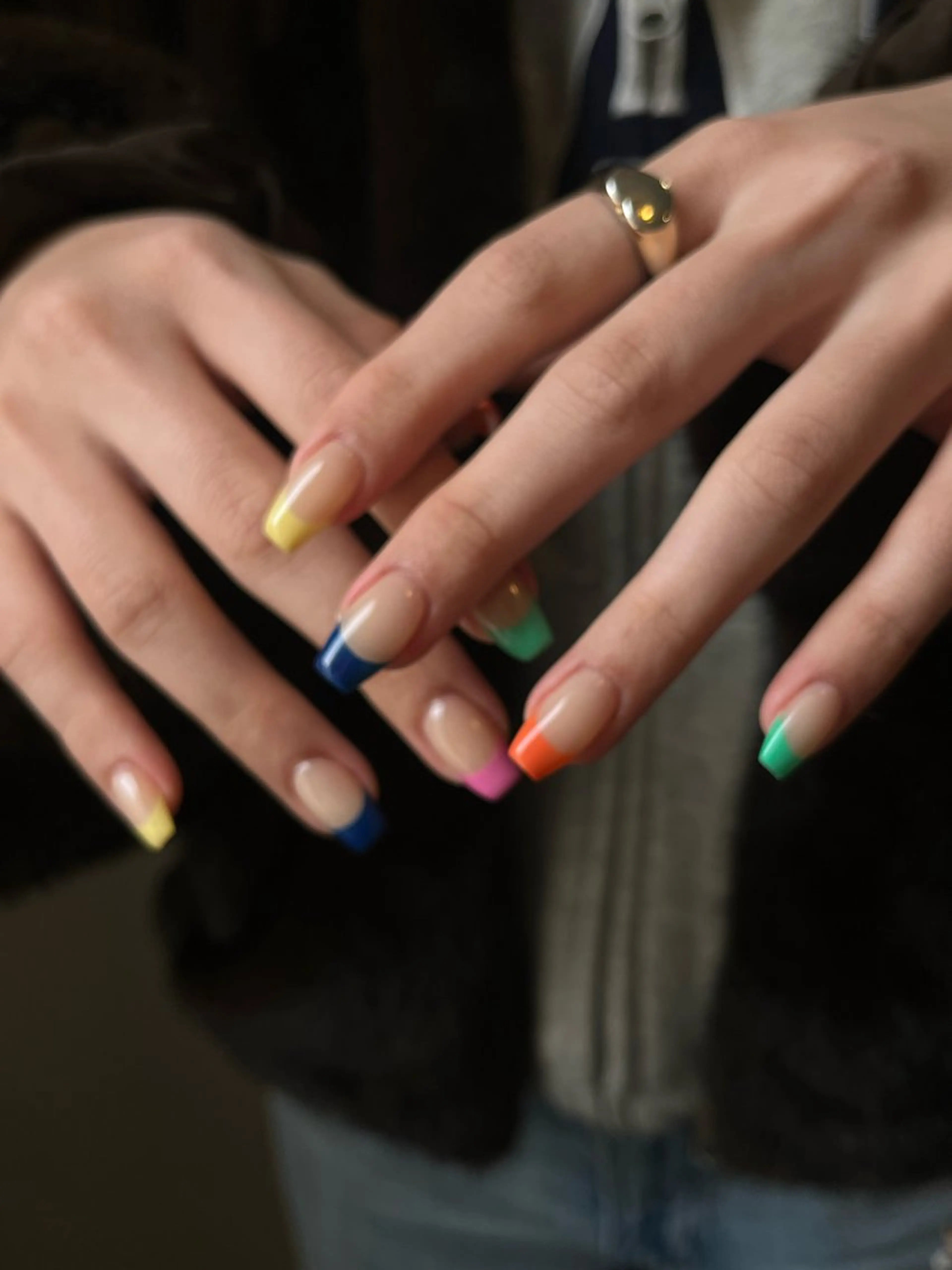 ネイル フレンチネイル ハンドネイル +vico 堀江店所属・中西 春那のネイルデザイン