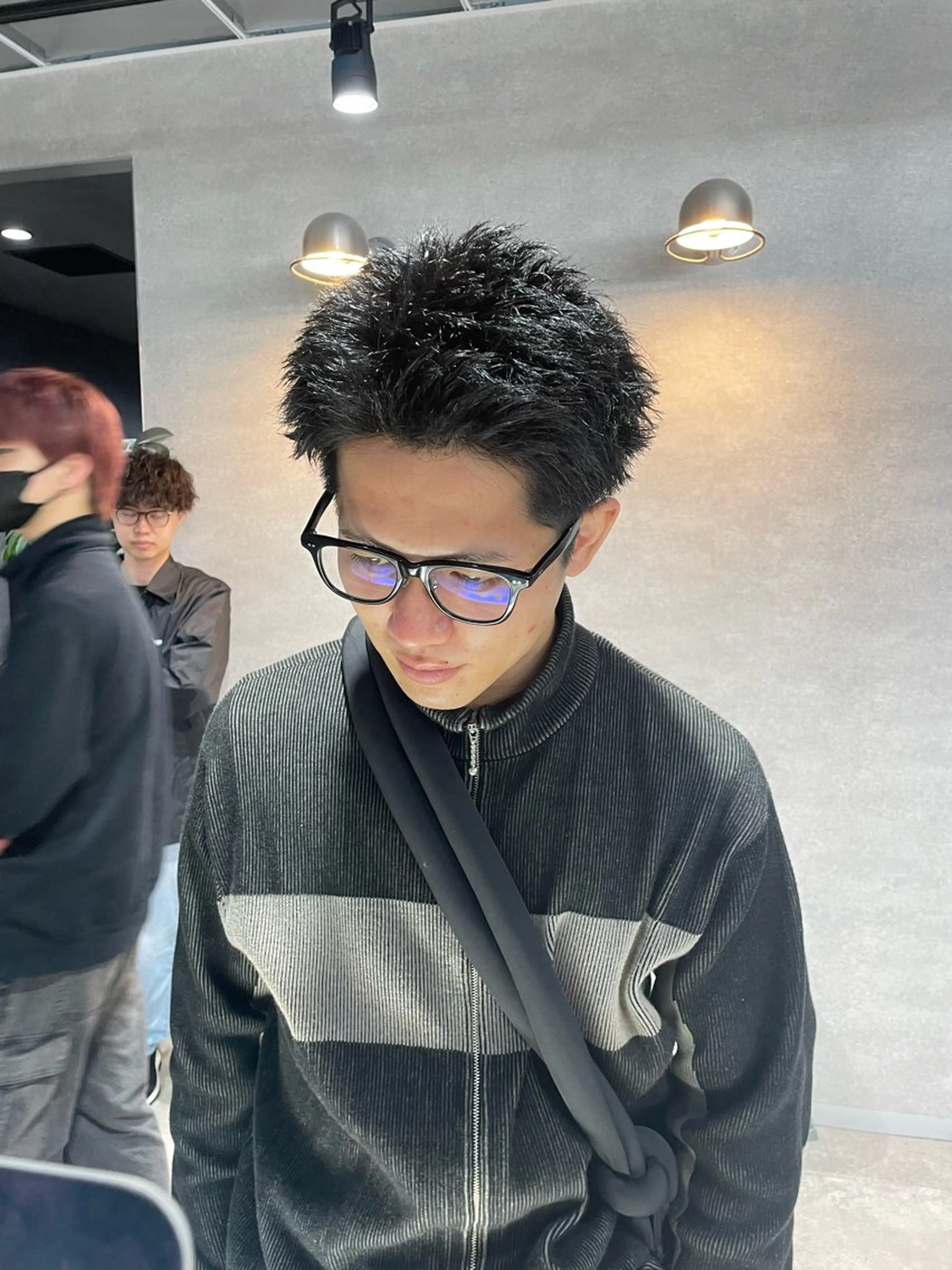 ショート メンズ スパイキーショート ショートヘア カット 垢抜けハイトーン☀／ 笑顔の美容師／しゅんのヘアスタイル