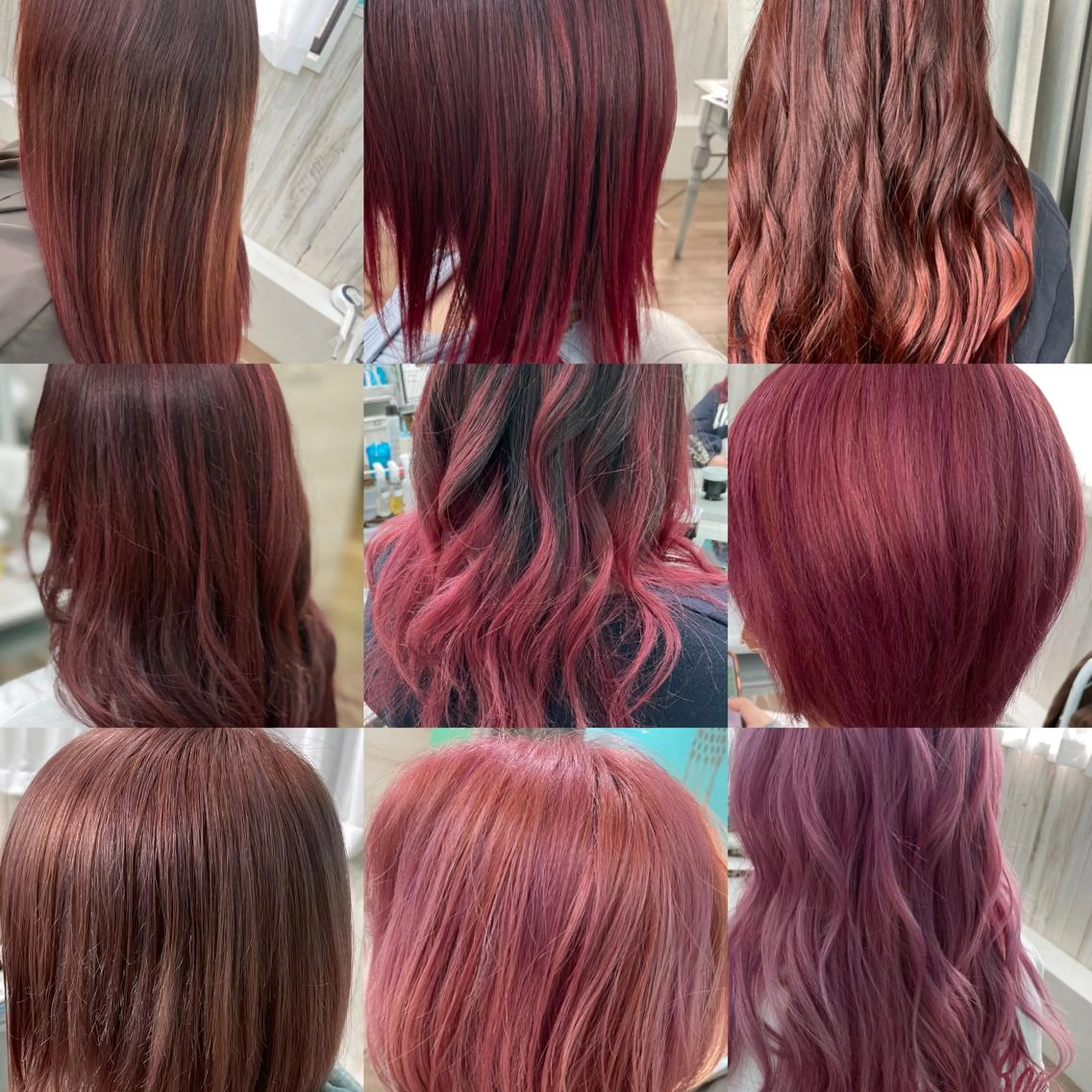 カラー ピンクカラー レッドカラー ヘアカラー トリートメント 🐆アンドウ チカコ🦓のヘアスタイル