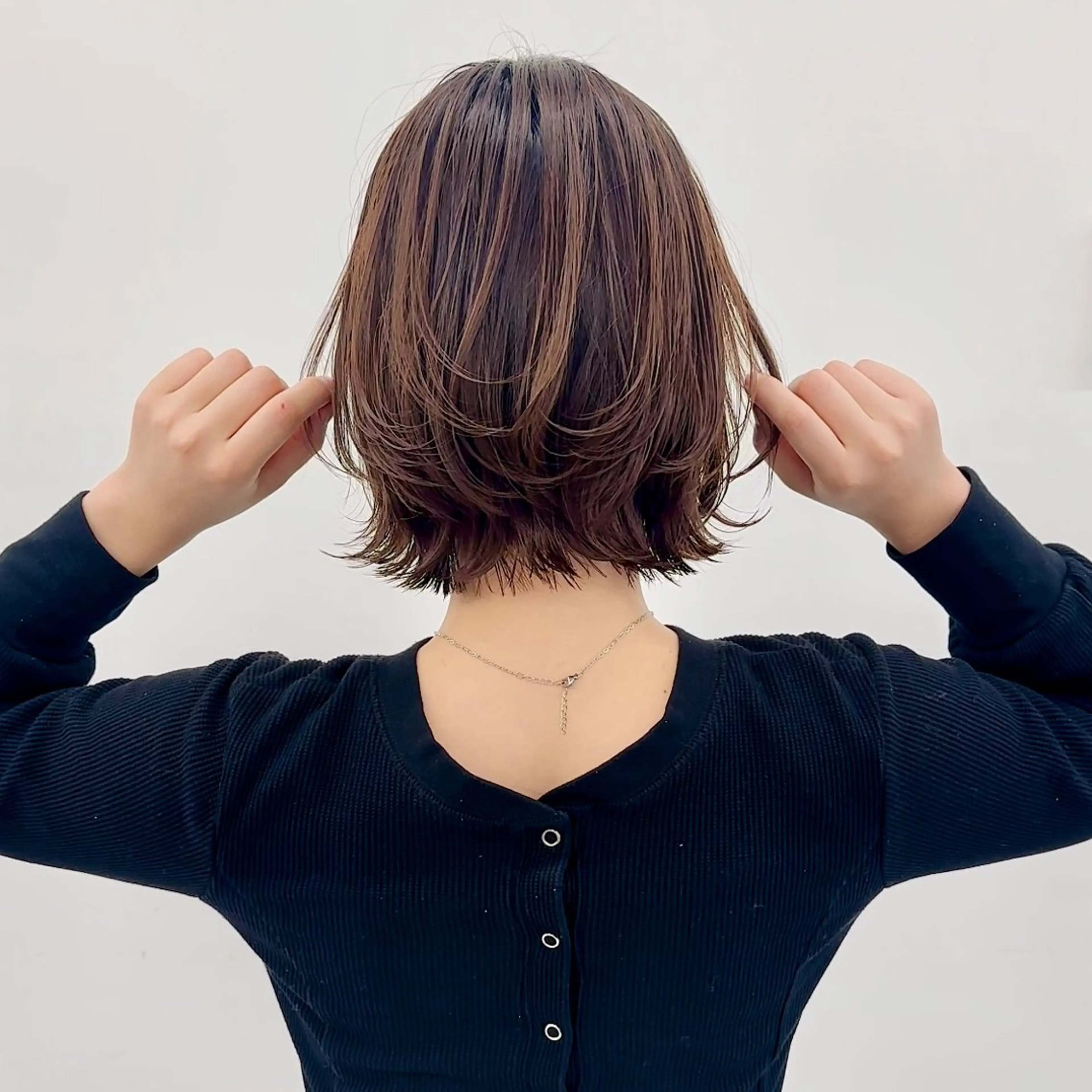 ミディアム カラー カット ヘアカラー トリートメント ブリーチなし/レイヤ ー特化🌈Tommyのヘアスタイル