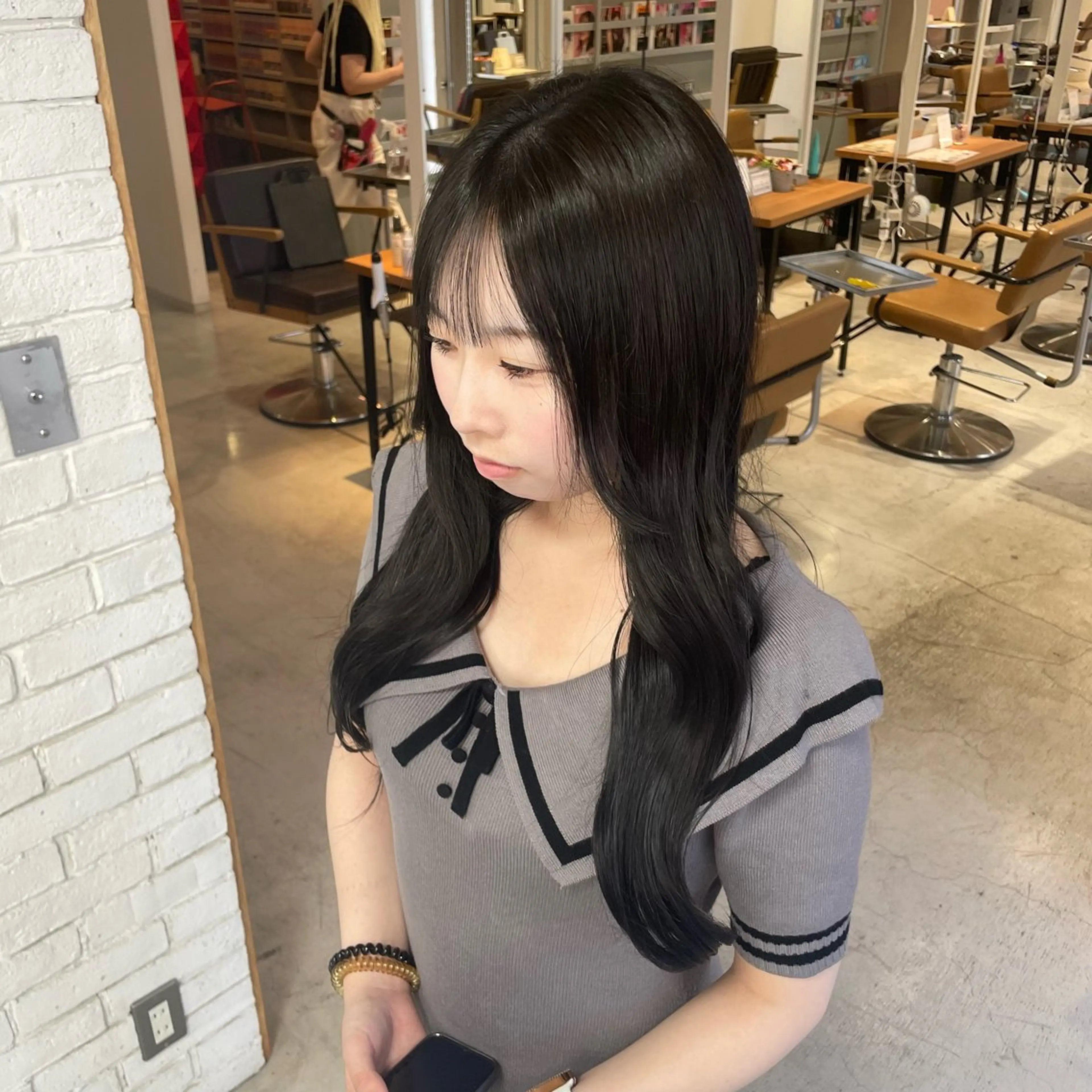 カラー L studio心斎橋店【エルスタジオ】所属・透け感ベージュ 🪐REN🪐のヘアスタイル