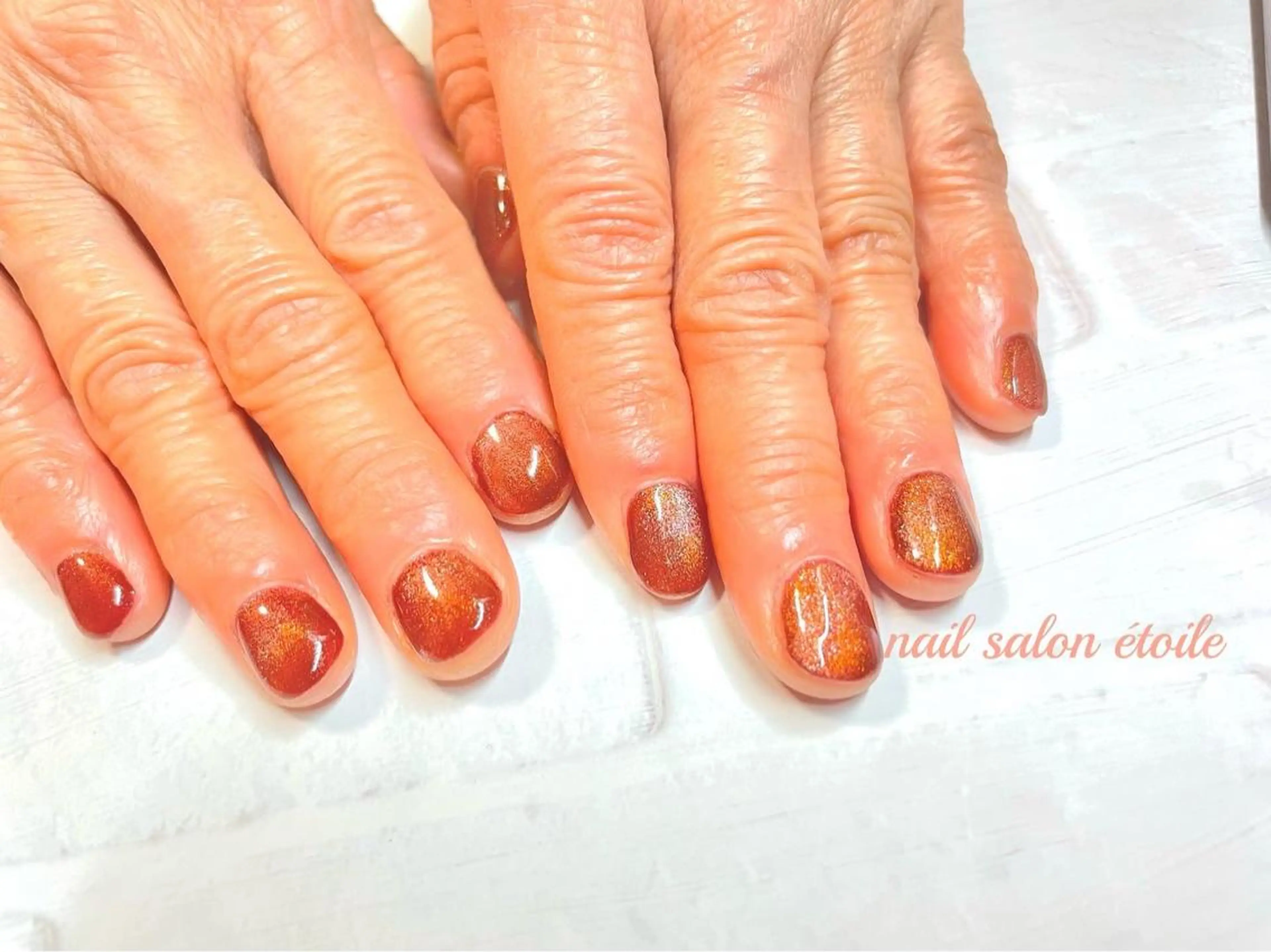 ネイル ジェルネイル 氷ネイル・うるうるネイル キラキラネイル マグネットネイル ハンドネイル nail salon étoileのネイルデザイン