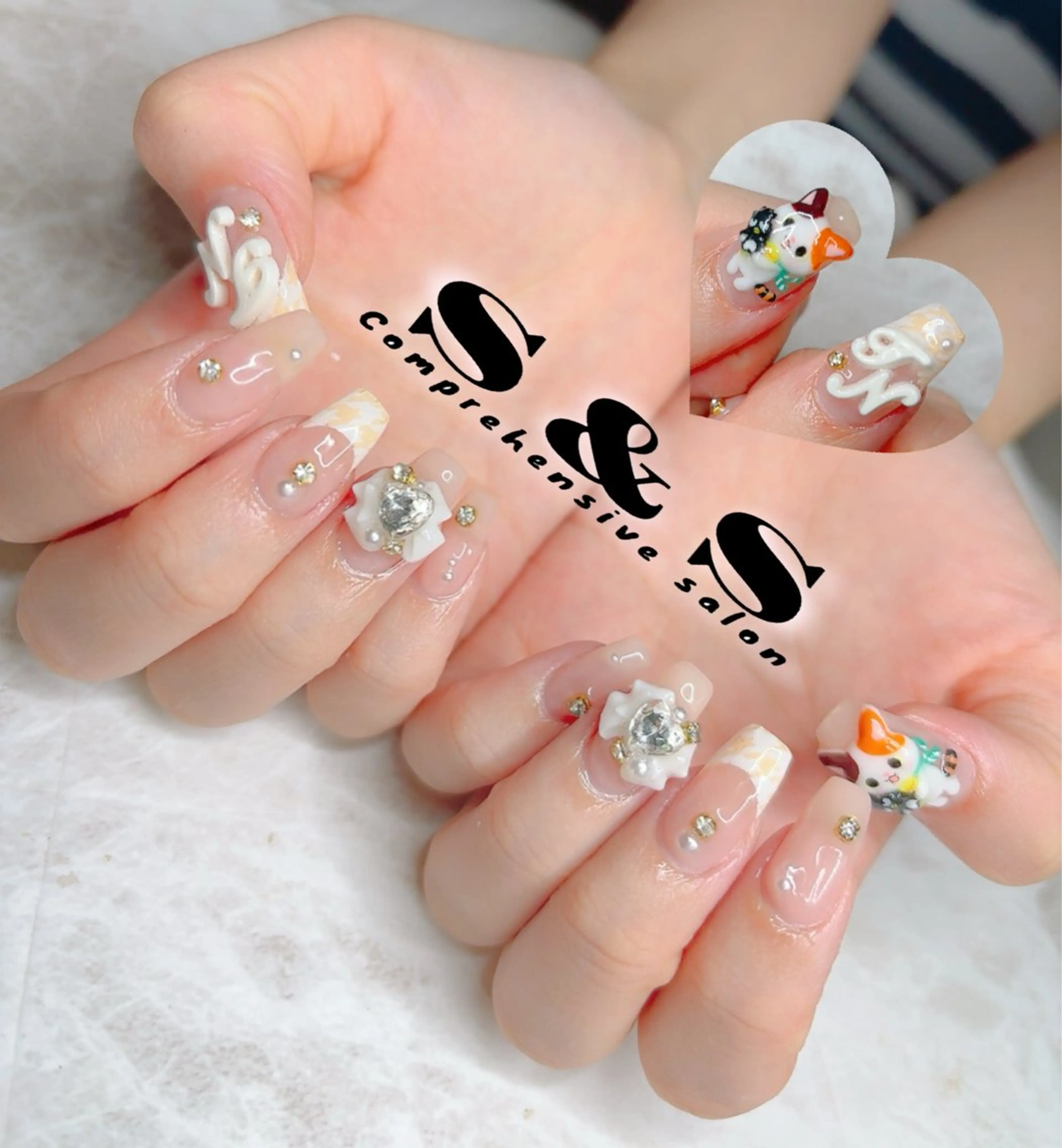 ネイル リボン S&S 村田小百合のネイルデザイン