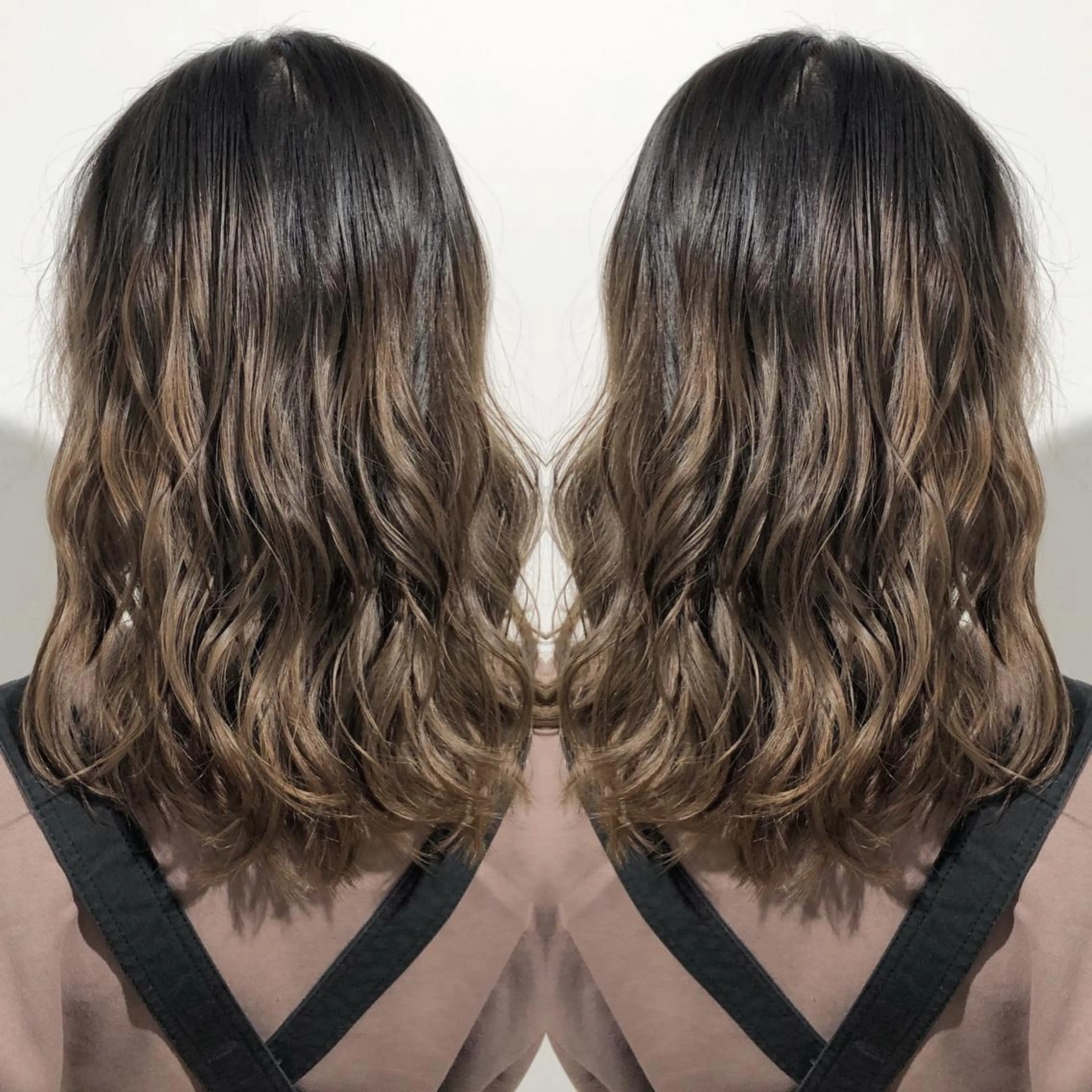 ロング カラー グラデーションカラー グレージュ Elissumeda所属・ブリーチ特化 梅田本多翔のヘアスタイル