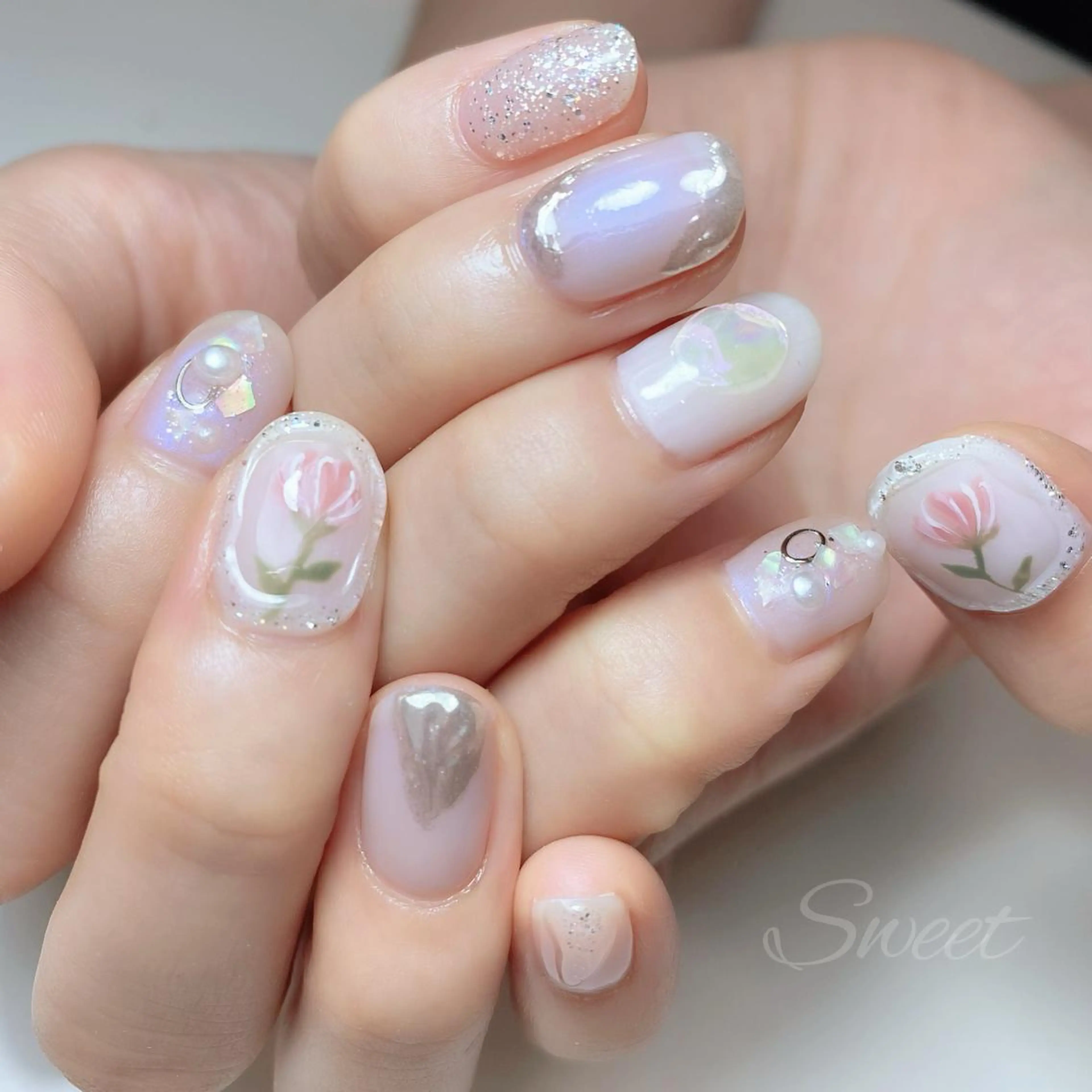 ネイル sweet 仲野陽子のネイルデザイン