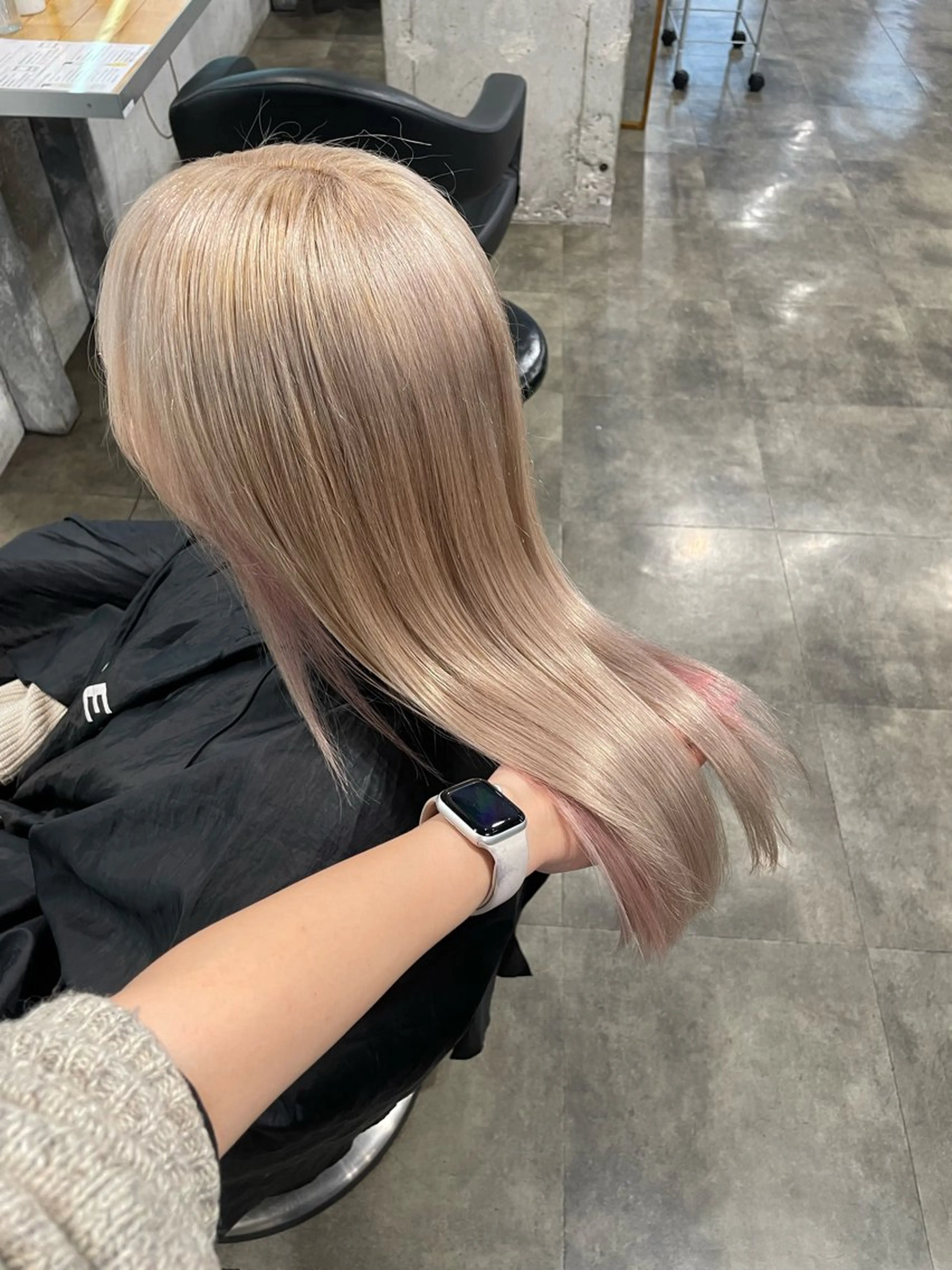 ロング カラー ヘアカラー トリートメント ヘッドスパ ハイトーン 横浜💞ミオのヘアスタイル