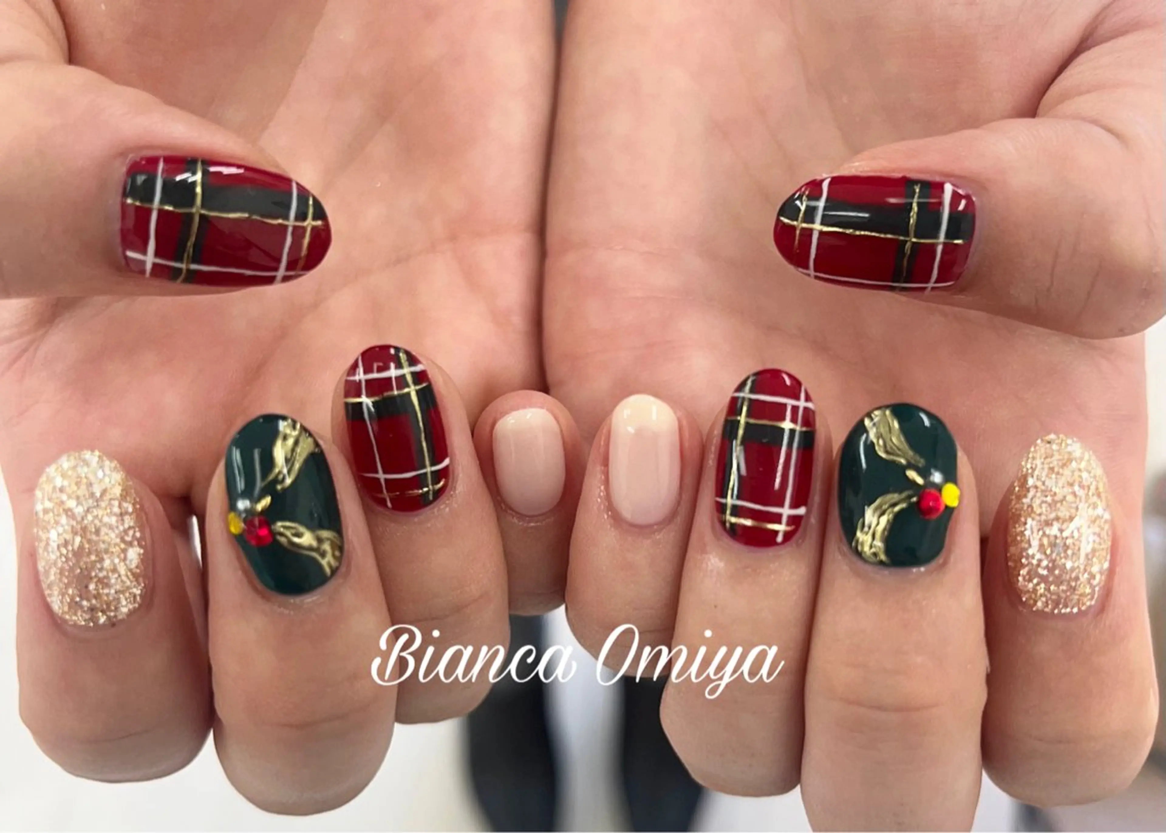 ネイル フラッシュネイル フレンチネイル ジェルネイル グラデーション マグネットネイル ハンドネイル Bianca大宮 入江のネイルデザイン