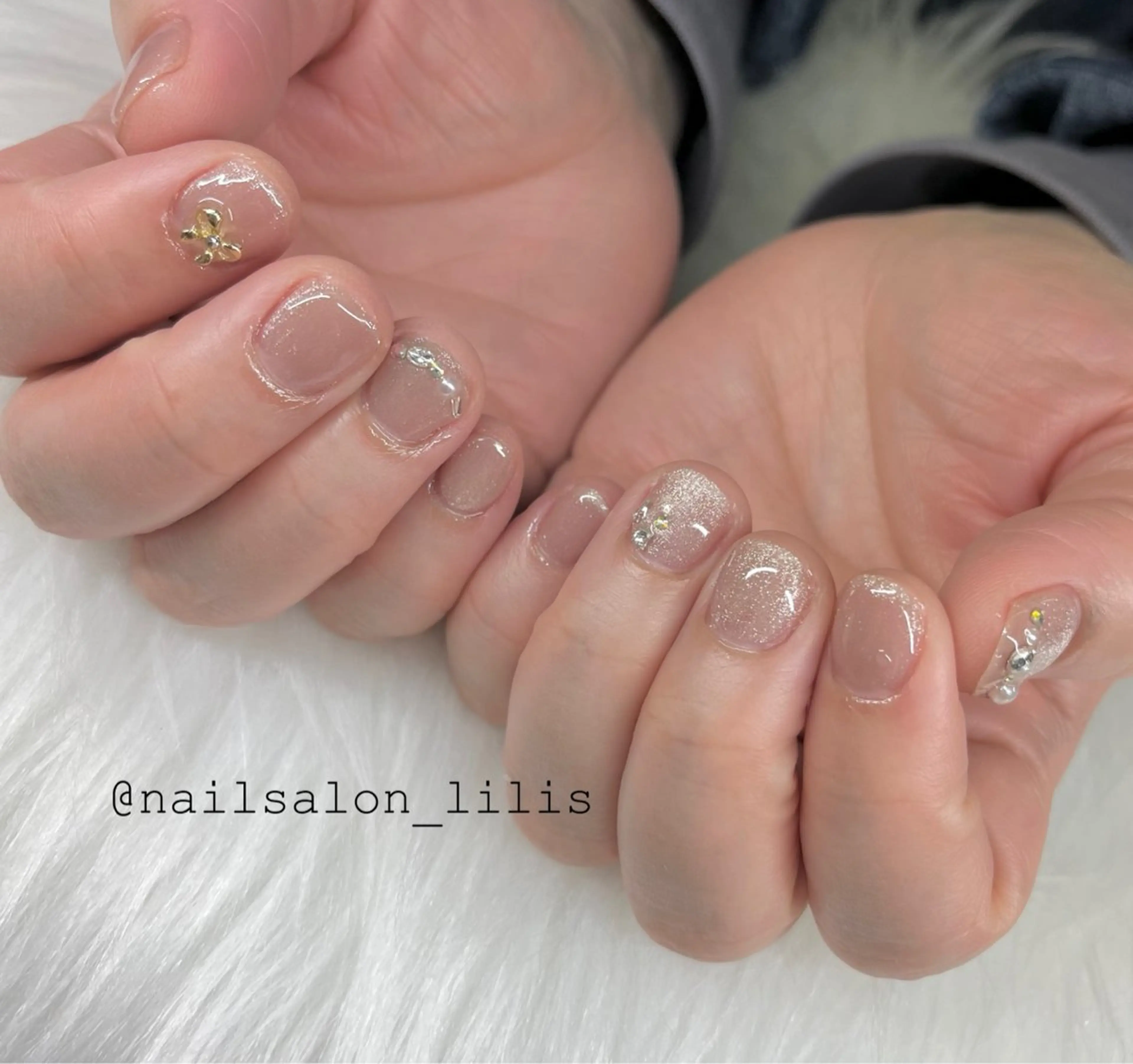 ネイル 入学式 マグネットネイル nailsalon lilis所属・nailsalon Lilisのネイルデザイン