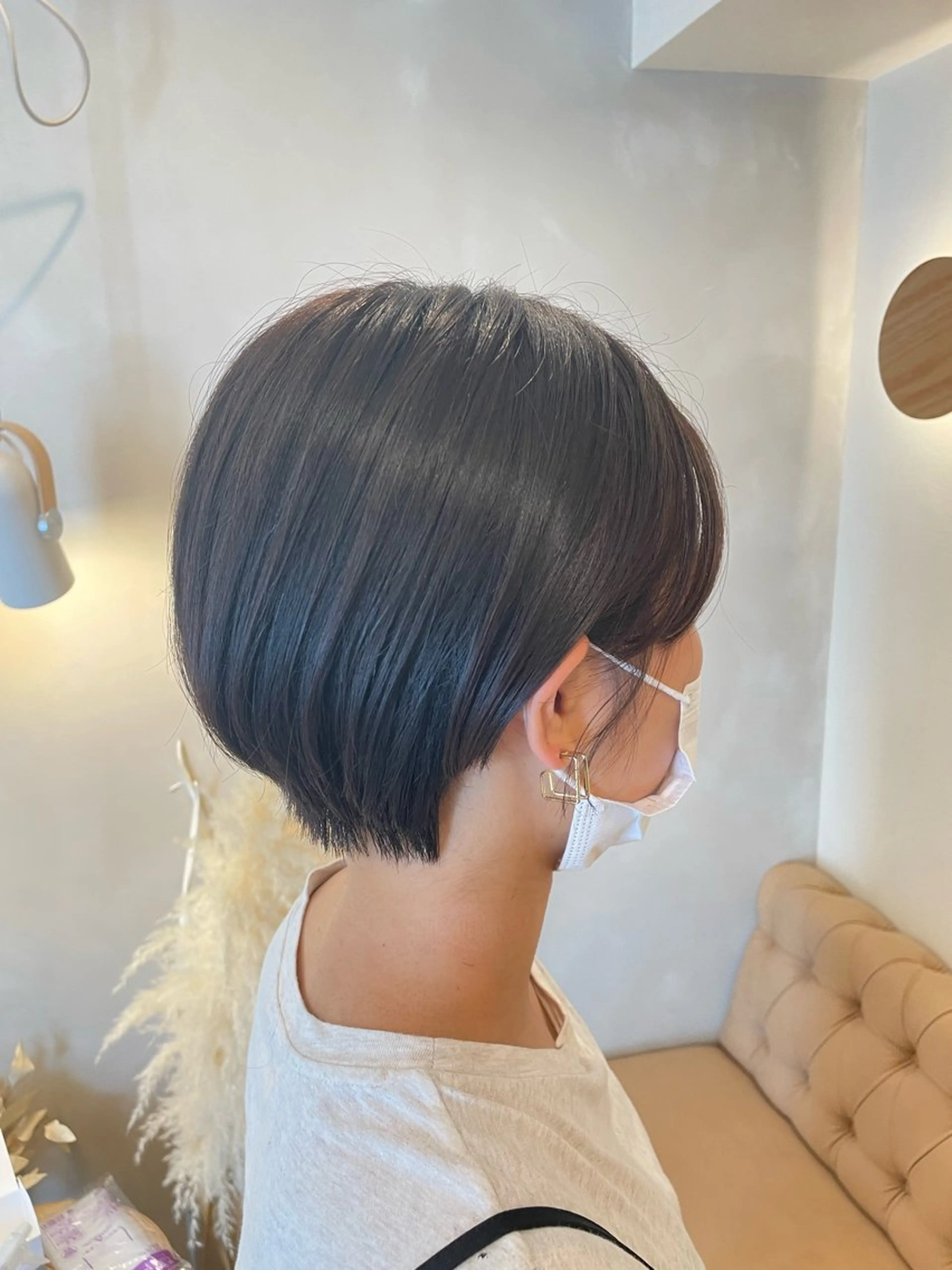 ショート ミルクティ/ピンク/ レイヤー/yuriaのヘアスタイル