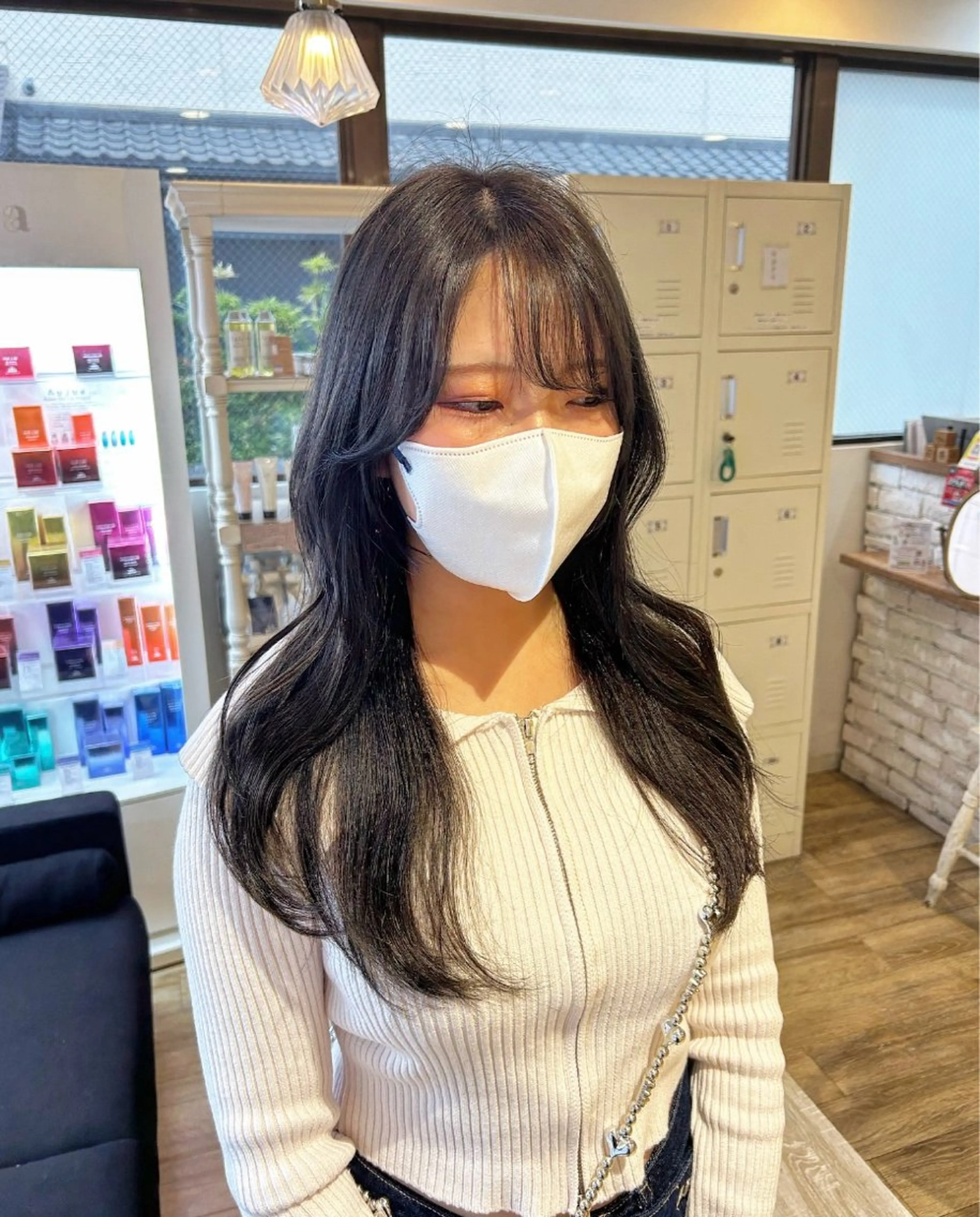 ロング カラー 韓国風ヘア レイヤーカット 🫧顔周りカット 🫧樫村優香のヘアスタイル