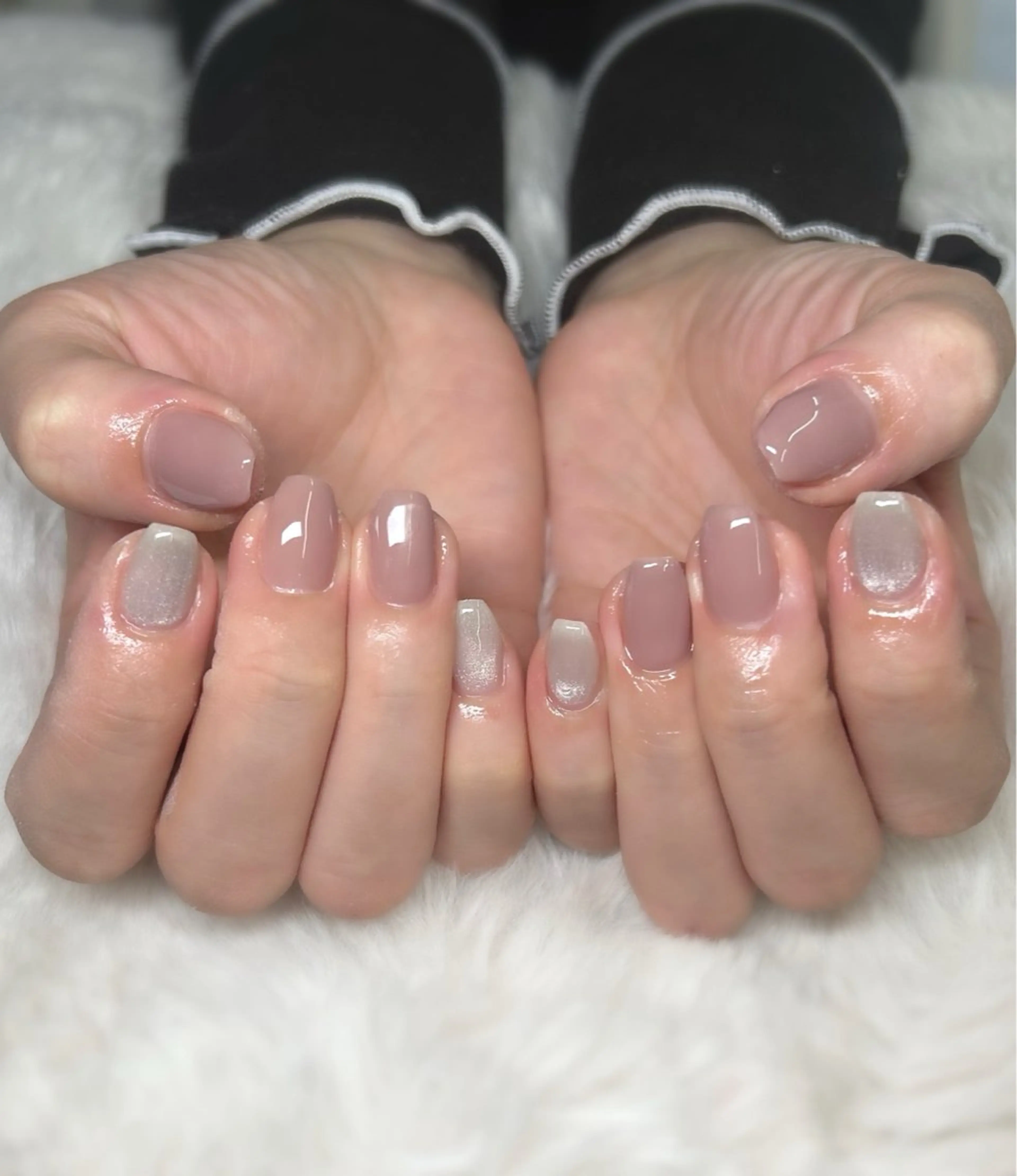 シンプルネイル☆★¥6300次回予約¥300引‎き𖤐 ̖́-‬の写真