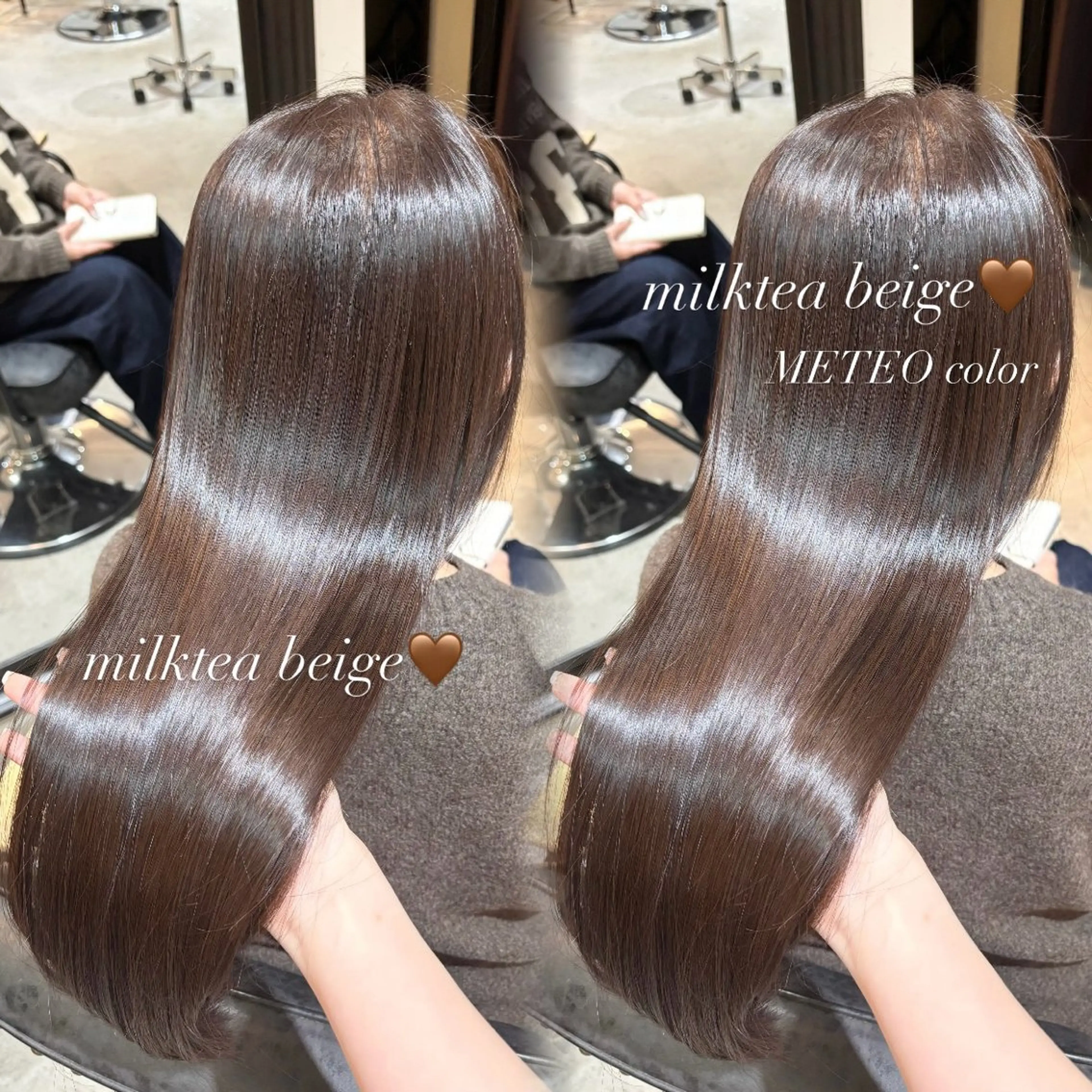 ロング 髪質改善 カット 縮毛矯正 トリートメント collet ginza所属・【髪質改善】カラー 韓国ヘア🎀RISAのヘアスタイル