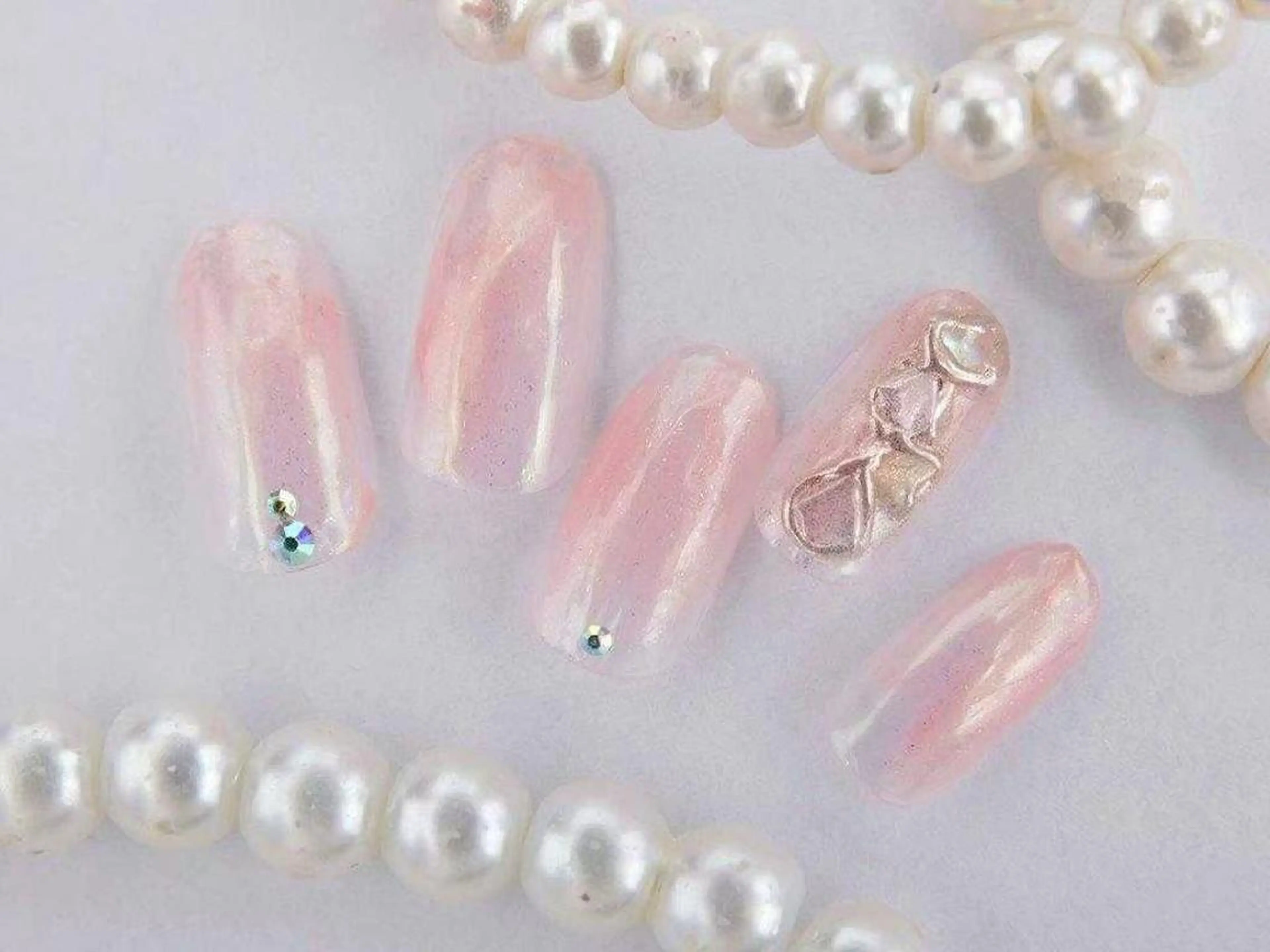 ネイル 桜ネイル 成人式 長さ出し フラッシュネイル フットネイル 💗🪽Tiary Nail🪽💗のネイルデザイン