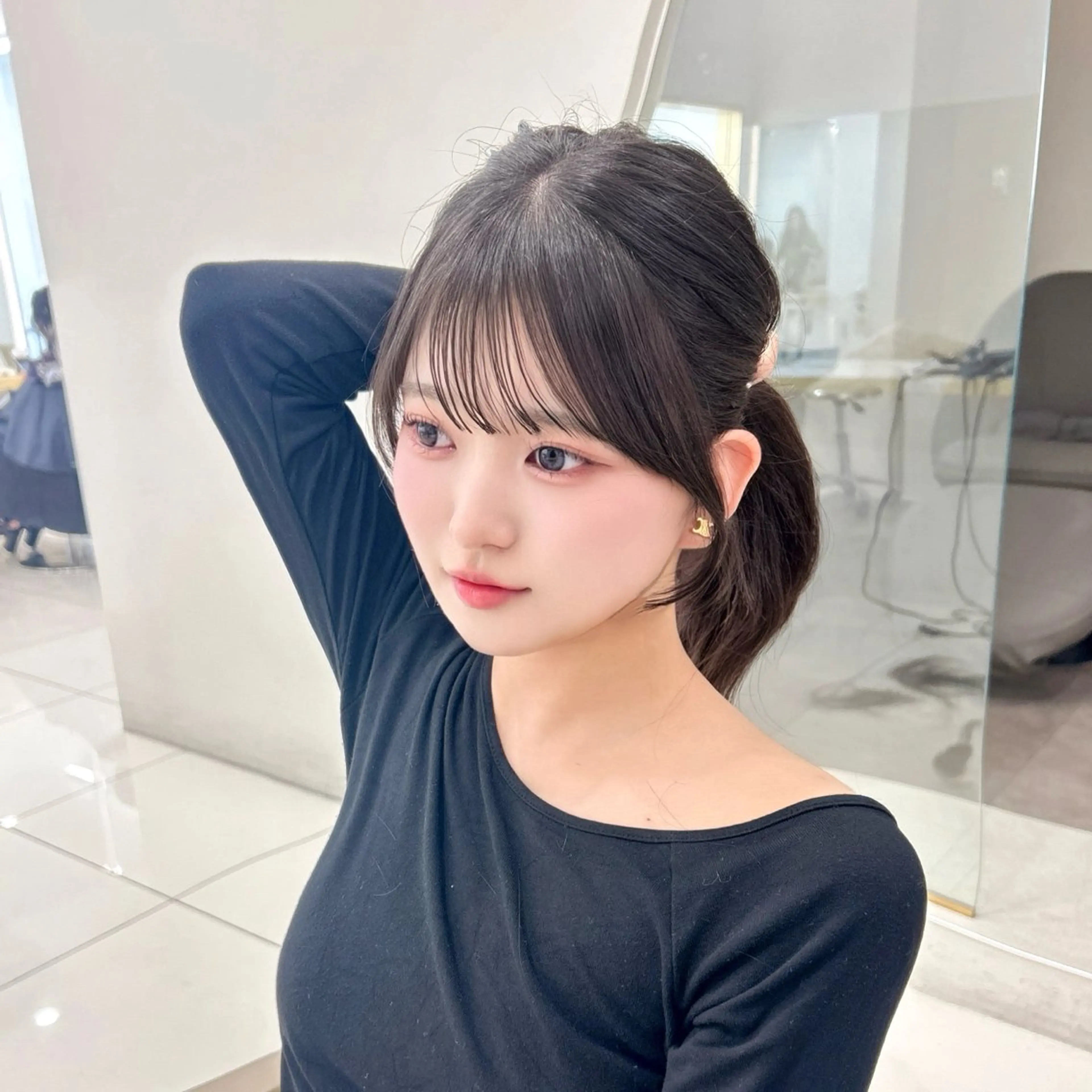 ロング 韓国顔まわり/前髪 /レイヤー/いつきのヘアスタイル