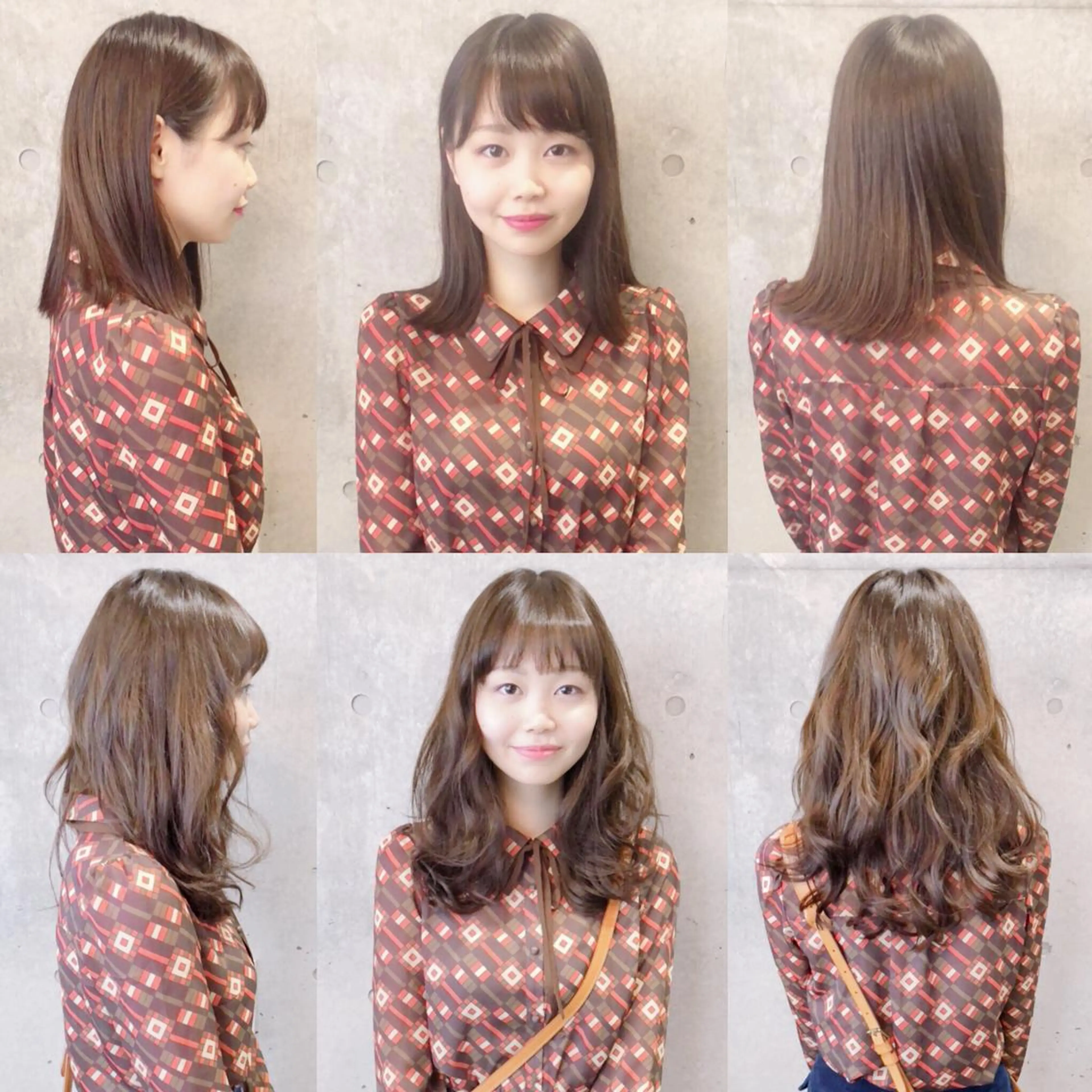 セミロング カラー パーマ ヘアアレンジ キッズ ネイル マツエク・マツパ シールエクステ ベージュカラー ブルーカラー ブルージュ 透明感カラー ACHFILO モデル募集のヘアスタイル