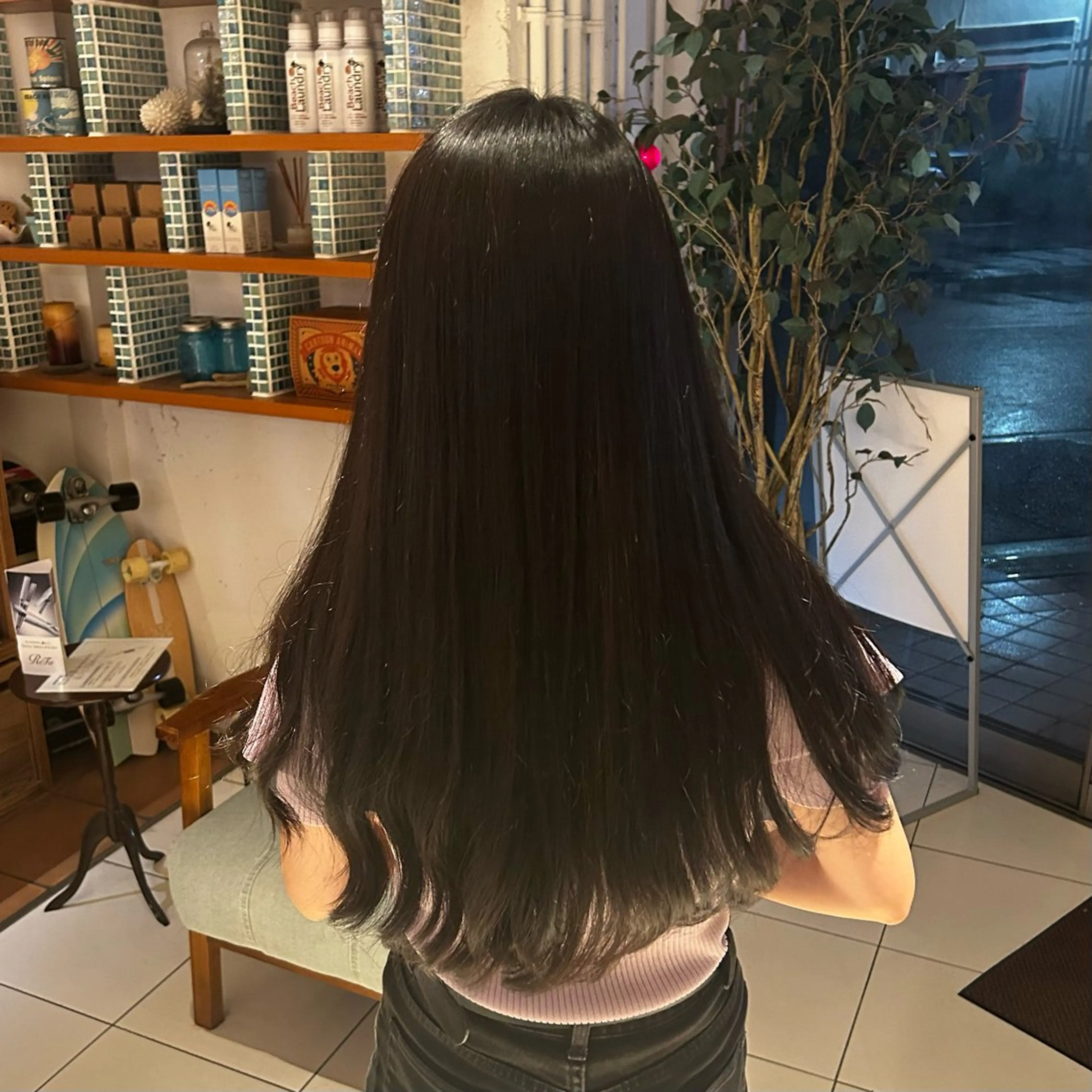 ロング カラー さくら/ メンズパーマモデルのヘアスタイル