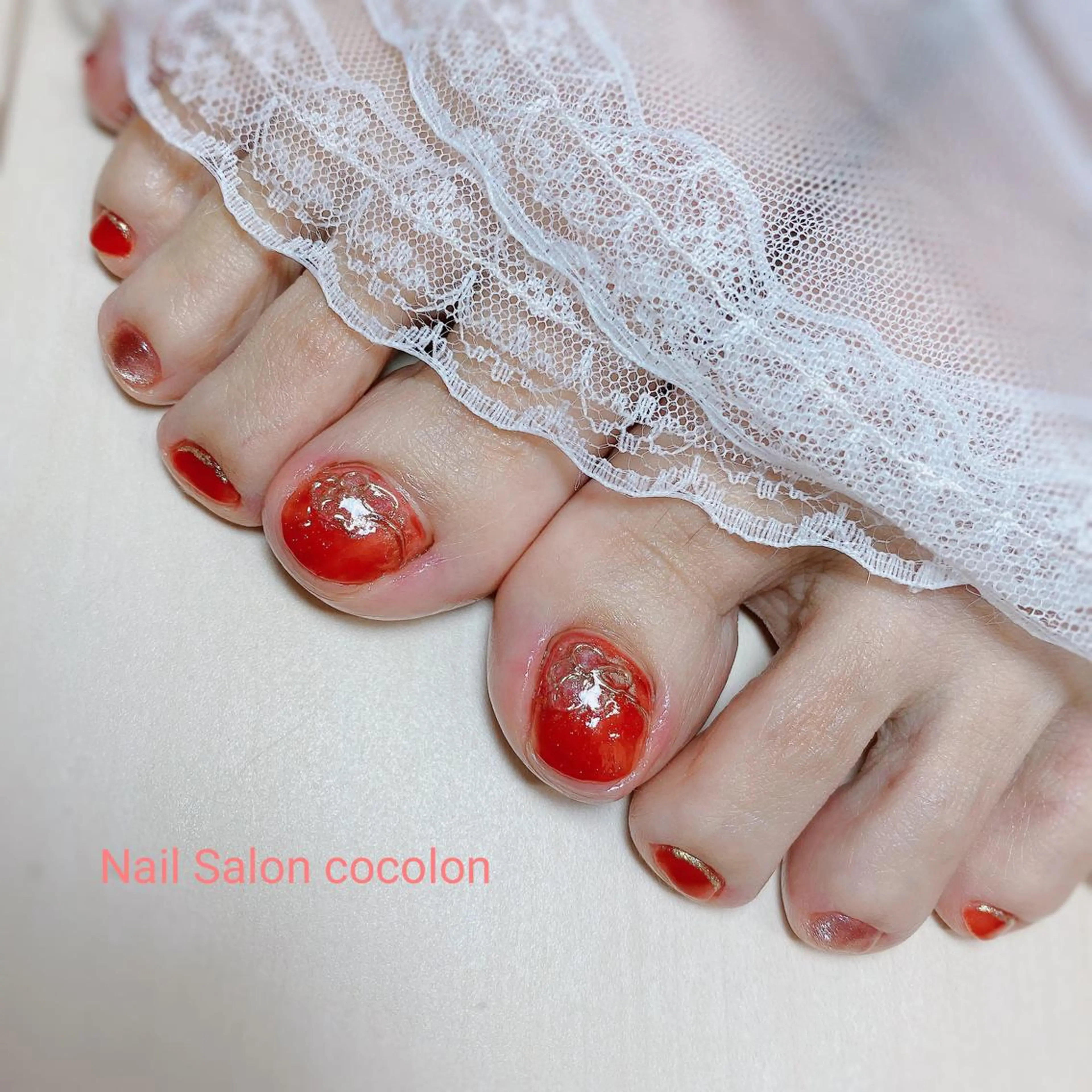 ネイル アートネイル マグネットネイル フットネイル 柴崎 美幸のネイルデザイン