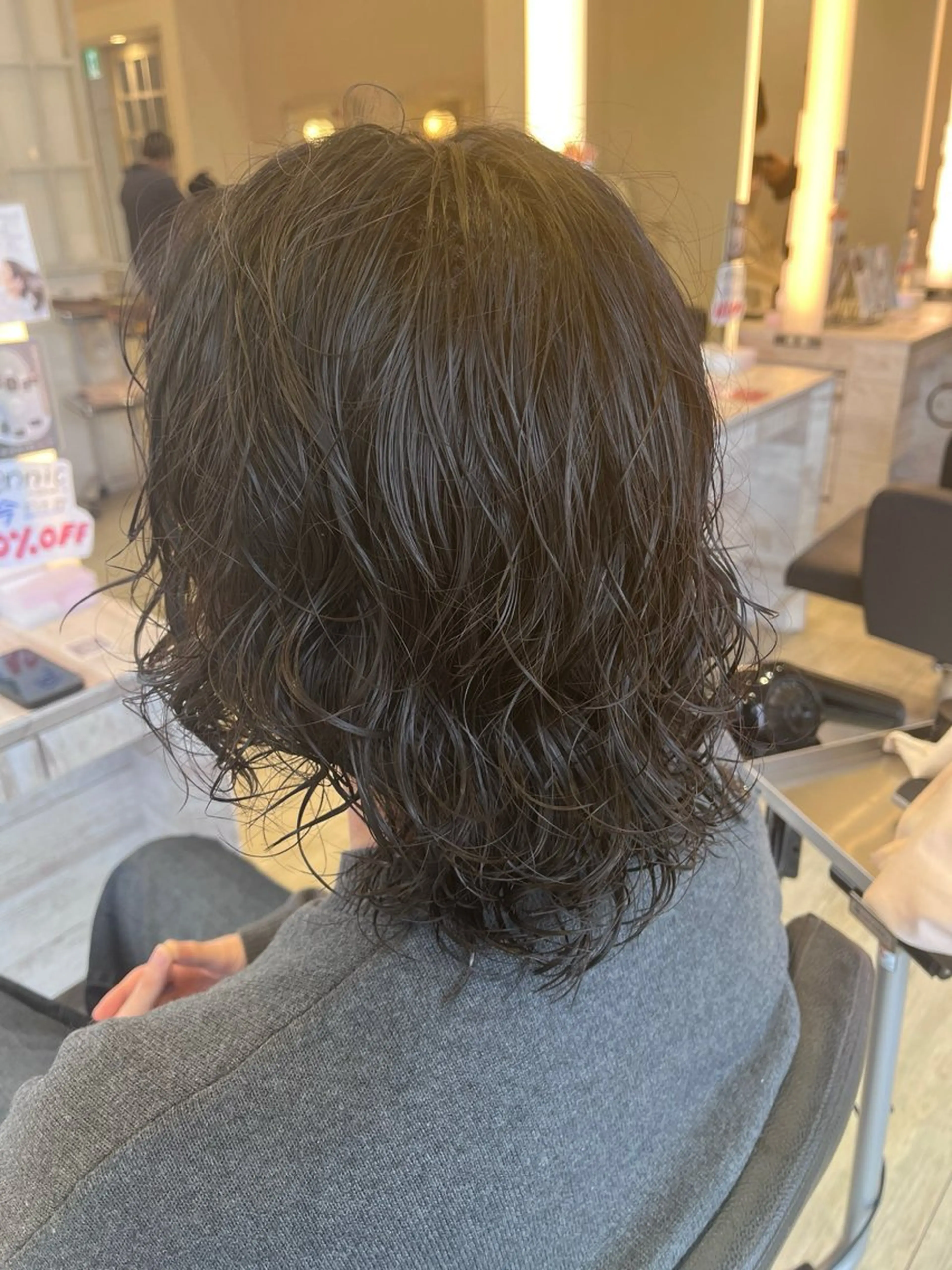 メンズカット+スパイラルパーマの写真