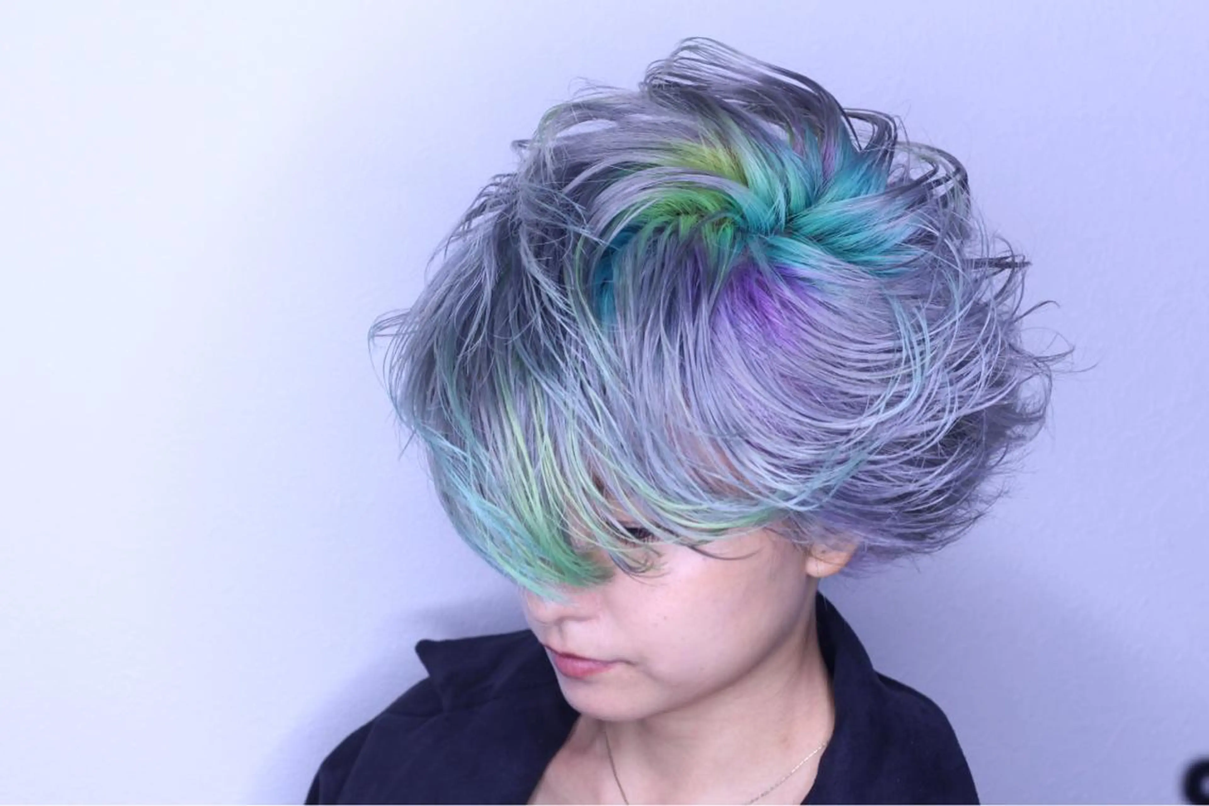 セミロング カラー ブリーチ デザインカラー パーソナルカラー診断 ホワイトカラー美座尊のその他イメージ