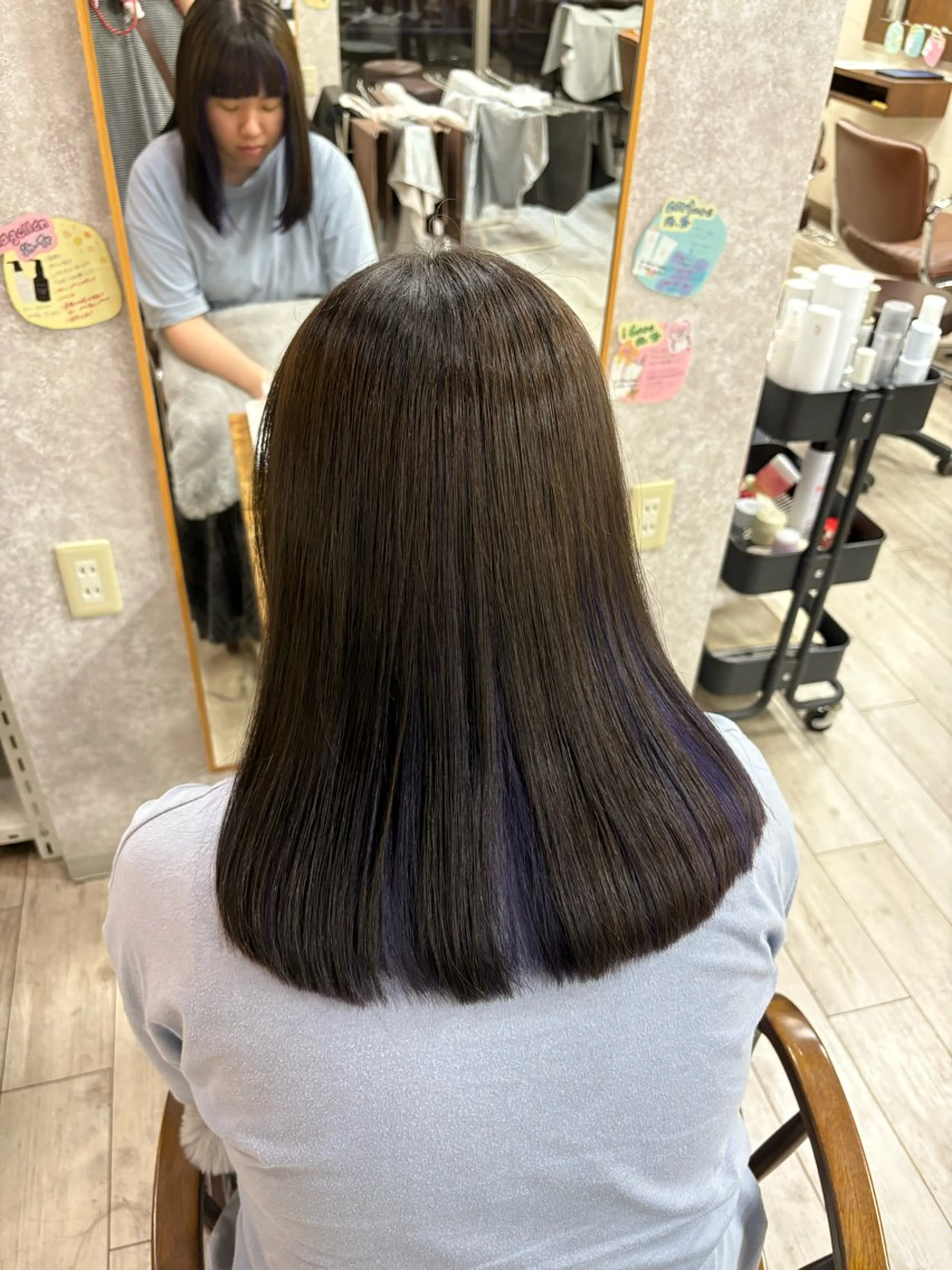 ミディアム カラー ヘアカラー なぎは/暖色・ ナチュラルカラーのヘアスタイル