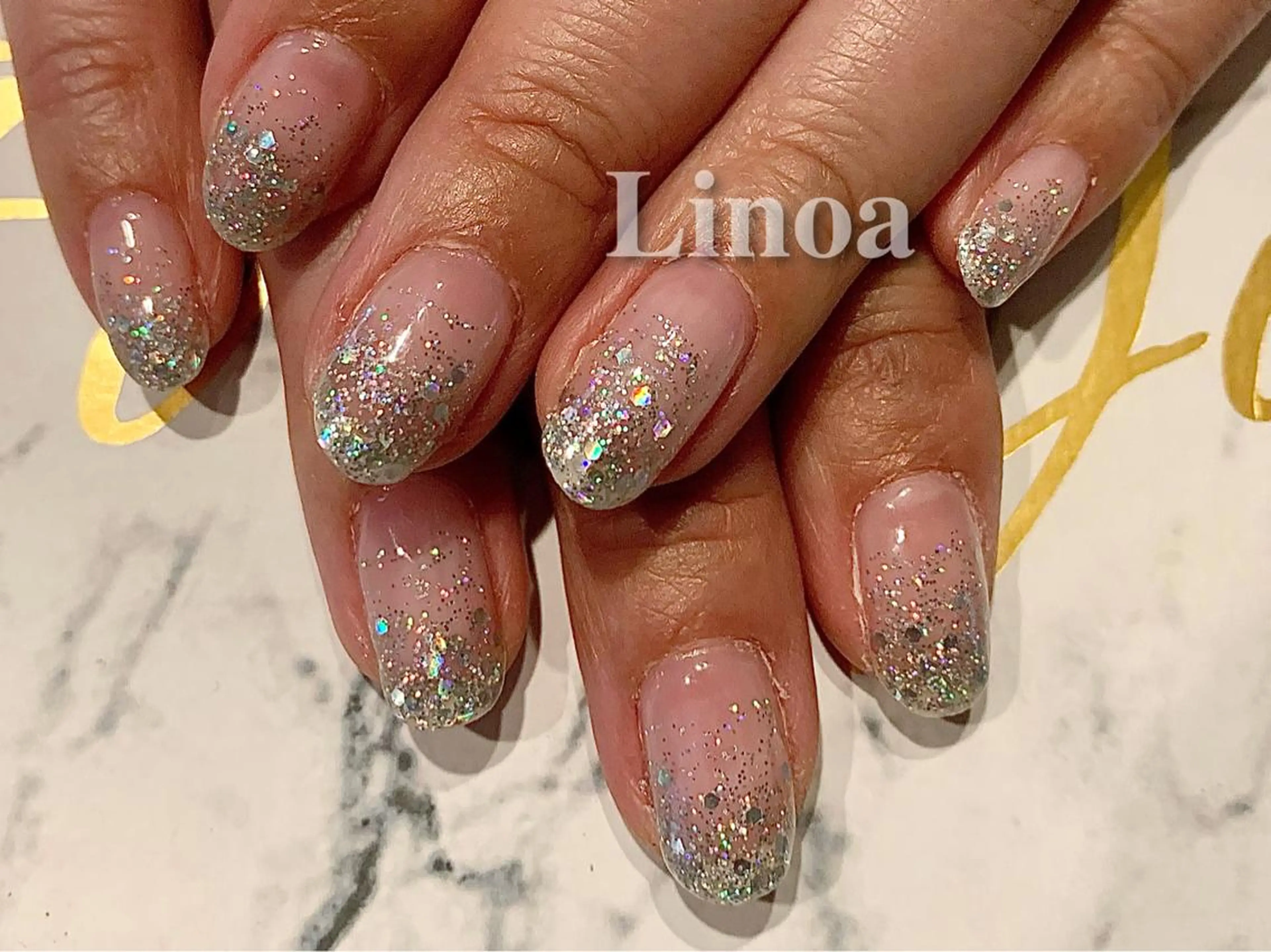 ネイル ラメ(グリッター) ラメグラデーション Linoa Chiyukiのエステ・リラクイメージ