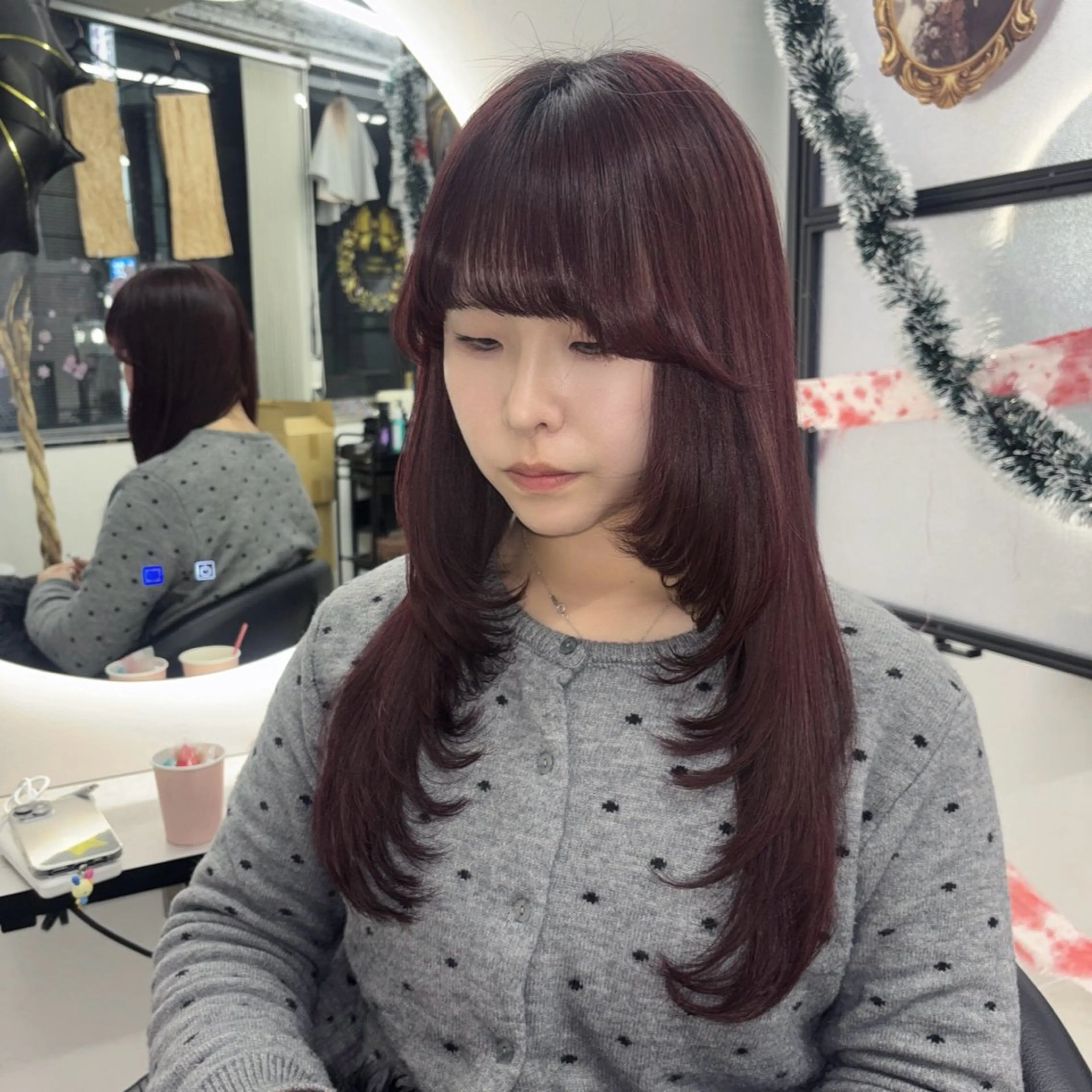 ロング カラー ヘアカラー Ren. 🦋デザインカラーのヘアスタイル