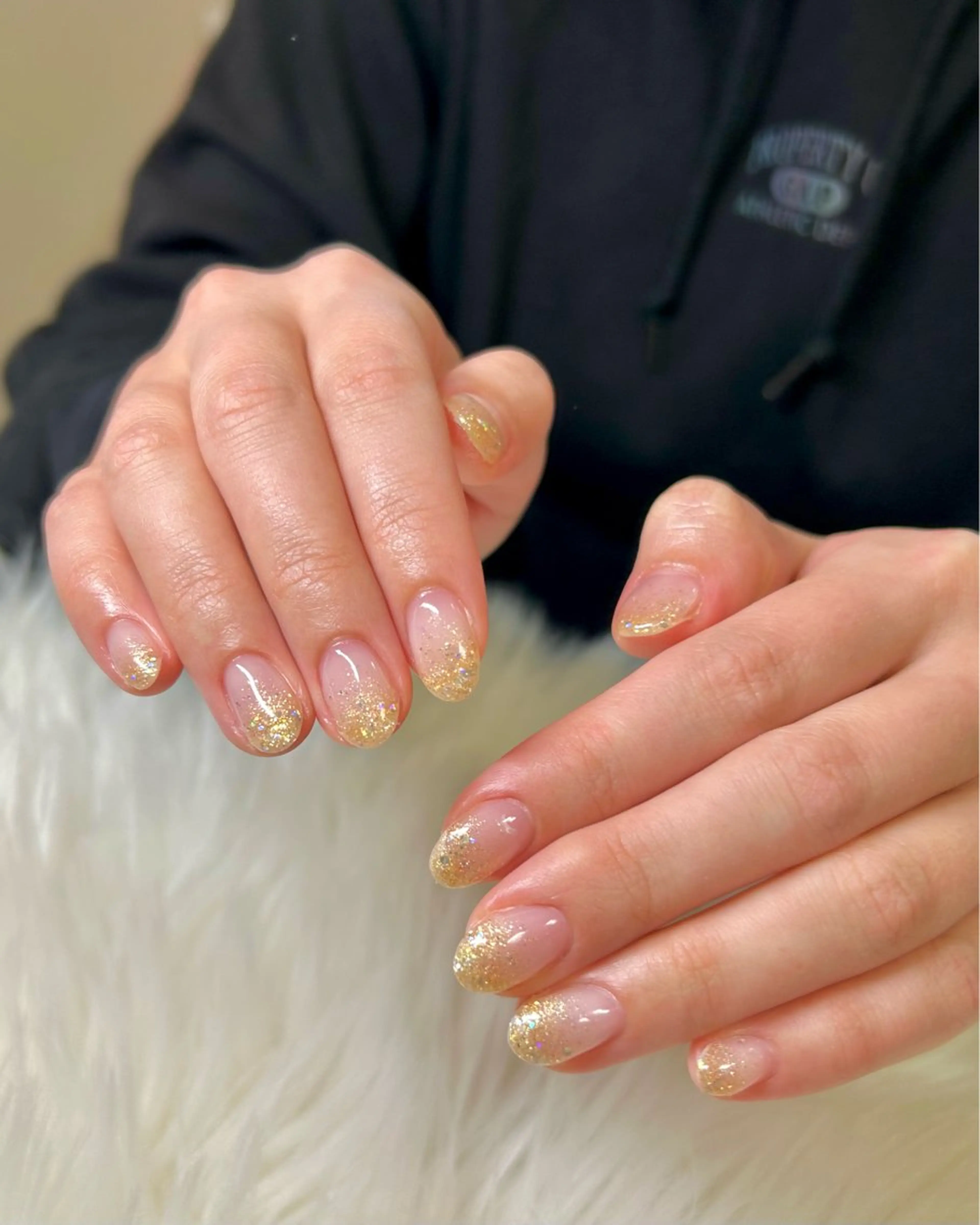 ネイル グラデーション ラメ(グリッター) ラメグラデーション private nailsalon Alice所属・Alice / Nanaのネイルデザイン