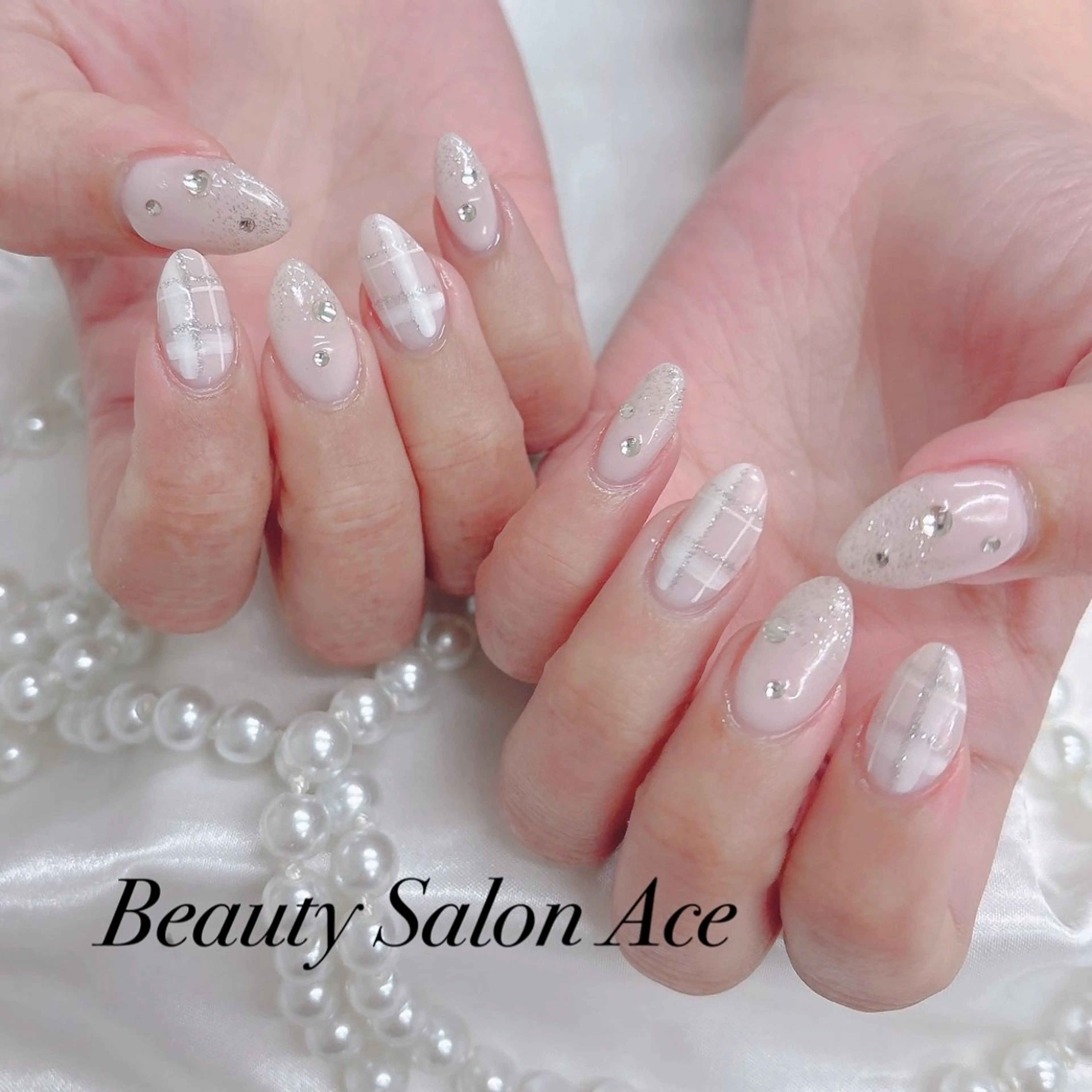 ネイル ハンドネイル ハンドケア Beauty Salon Ace（ネイルサロン　エース）所属・池袋フィルイン Ace♡長さだしのネイルデザイン