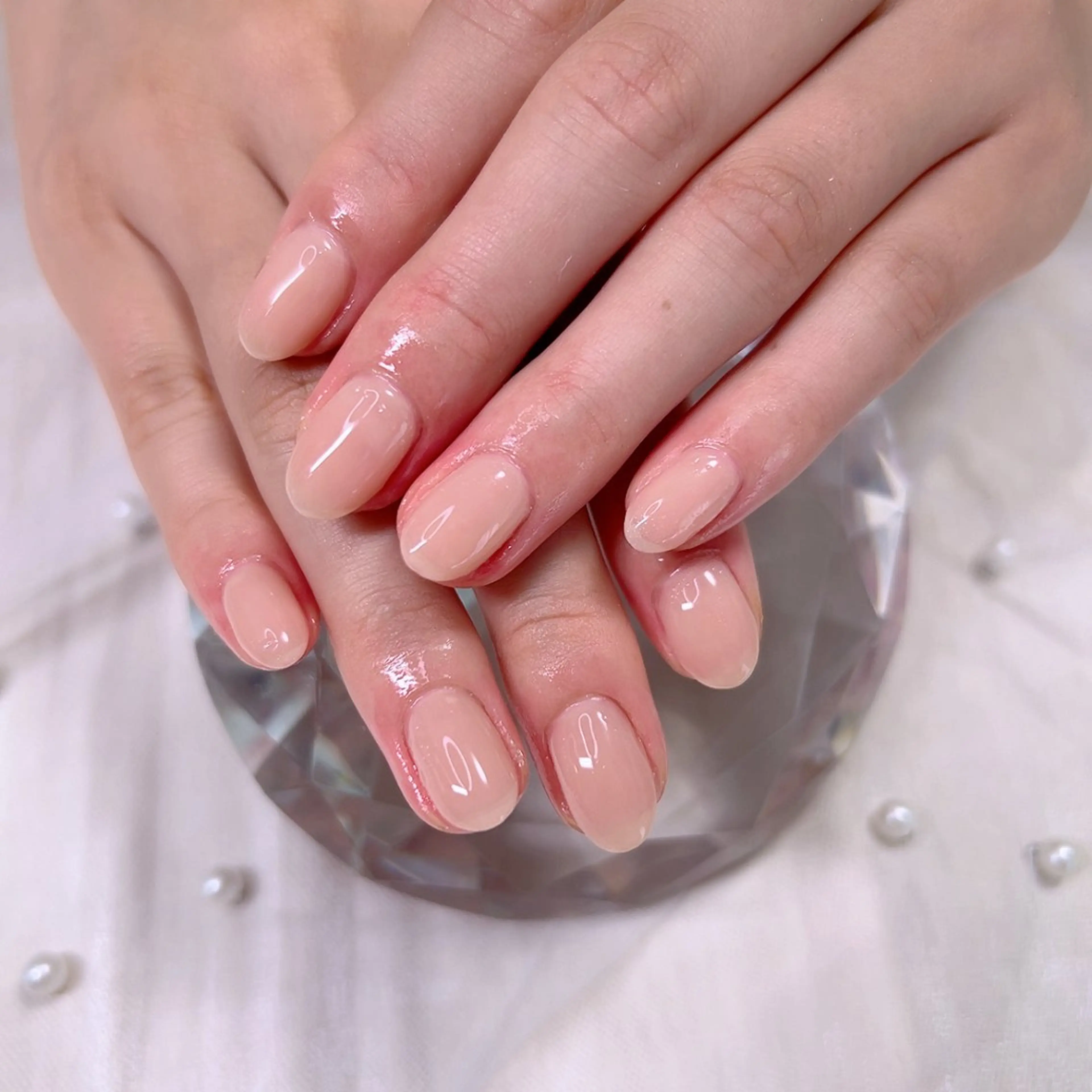 ネイル オフィスネイル ワンカラーネイル シンプルネイル Cute Tips nailのネイルデザイン