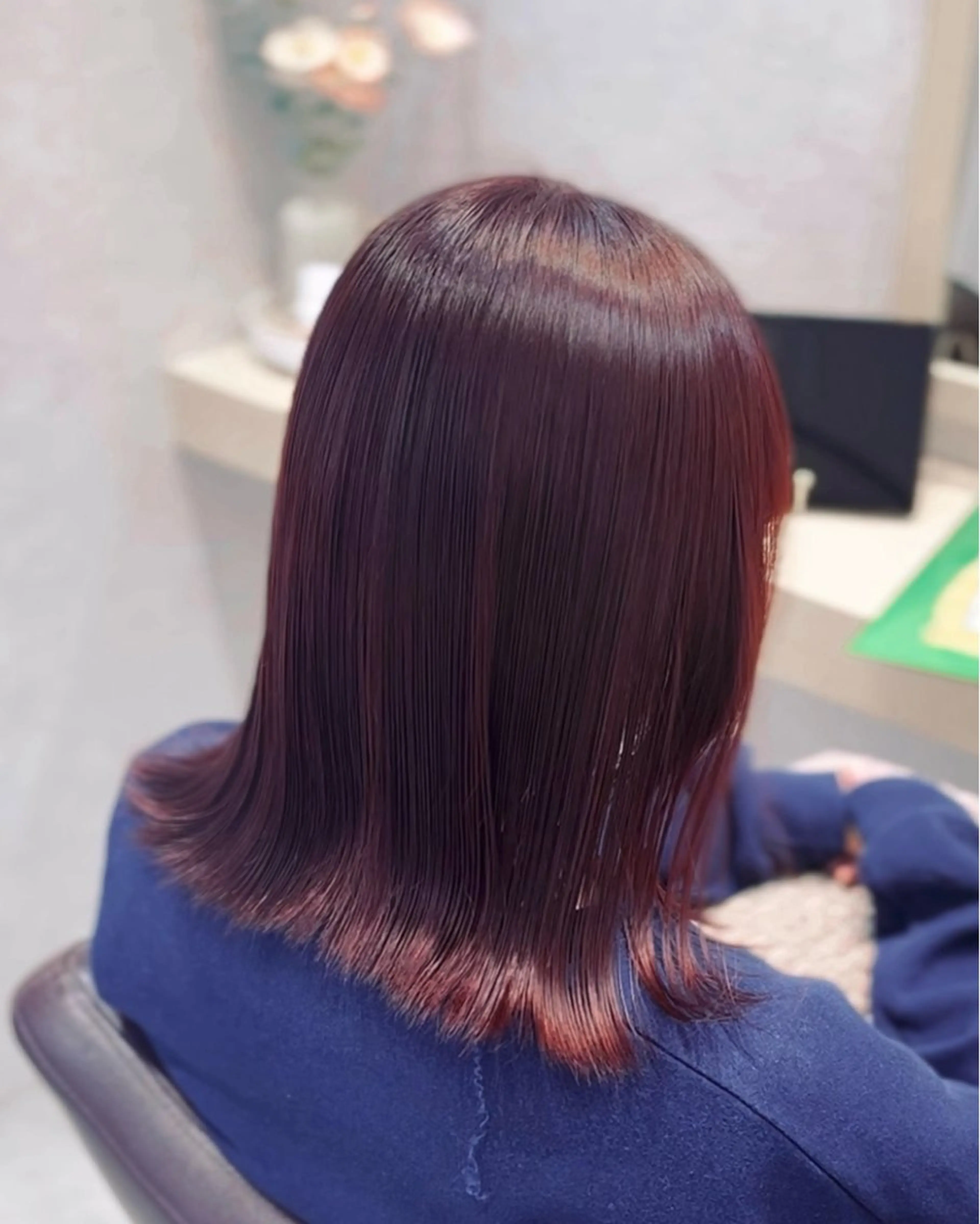 ミディアム カラー suzuka/透明感 カラー 美髪縮毛矯正のヘアスタイル