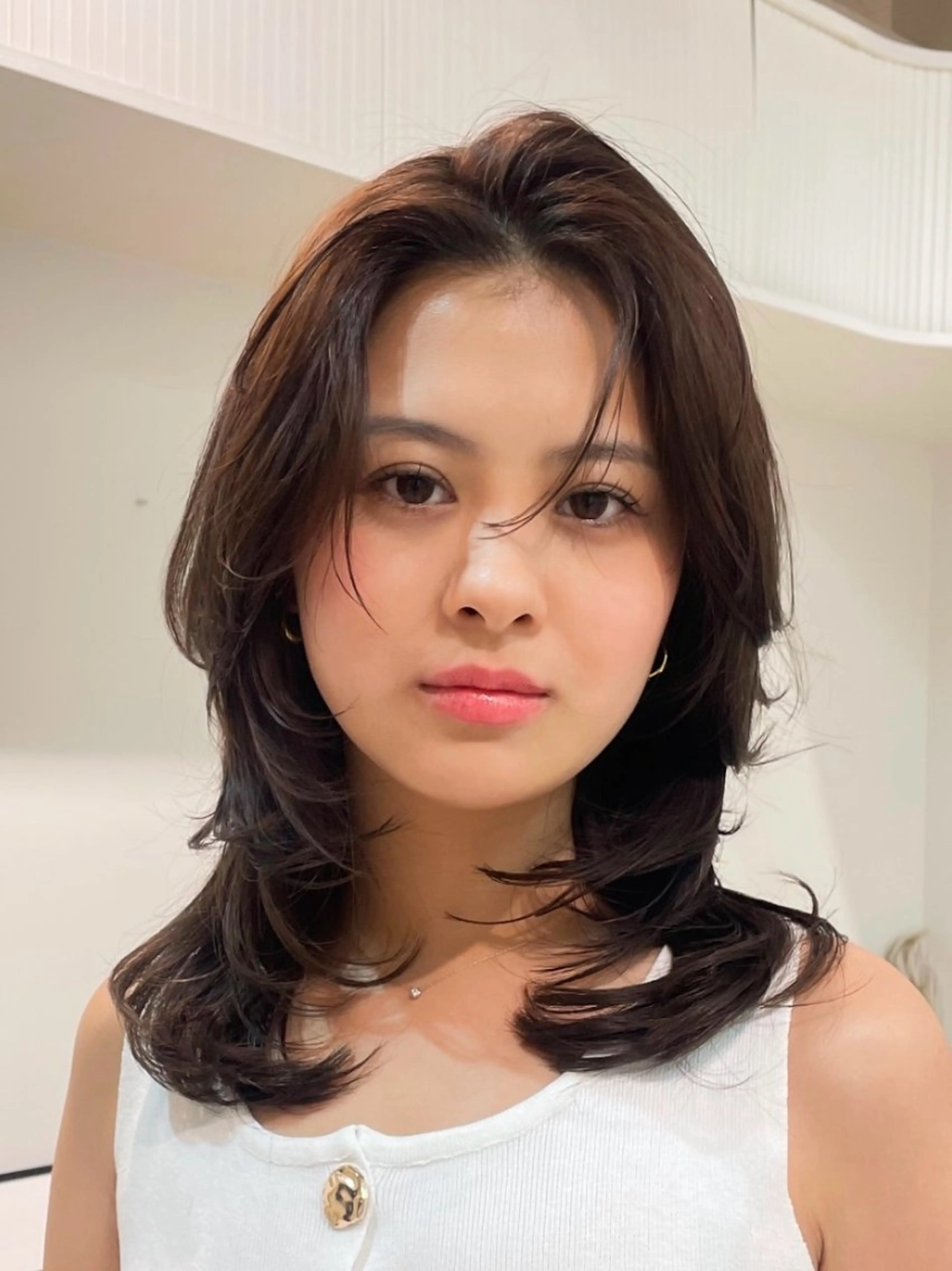 セミロング カラー ヘアアレンジ 🦠デザインカラー/ 魚瀬あおい🦠のヘアスタイル