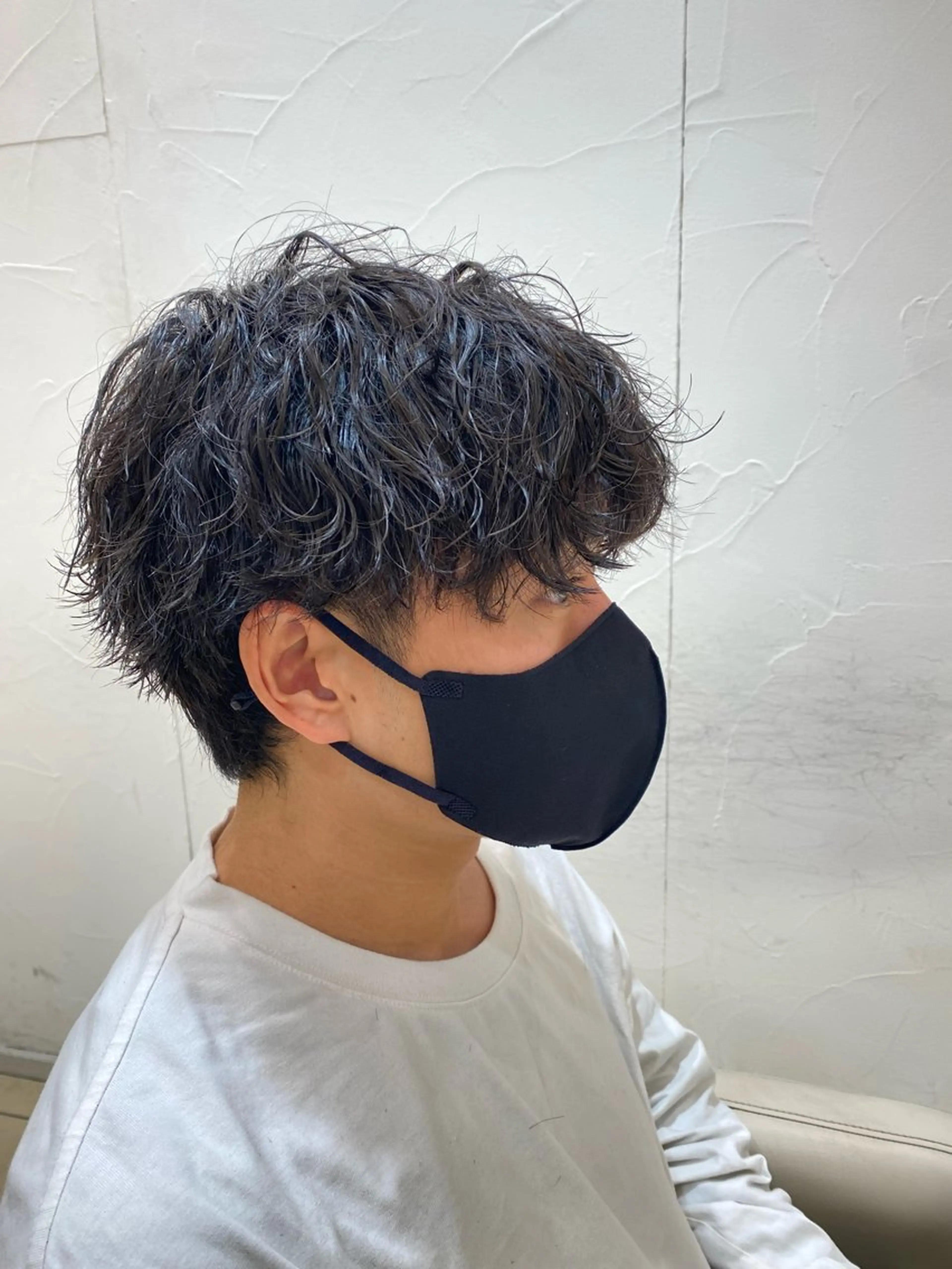 ショート パーマ メンズ カット パーマ メンズ特化型美容師 栗山勇人のヘアスタイル