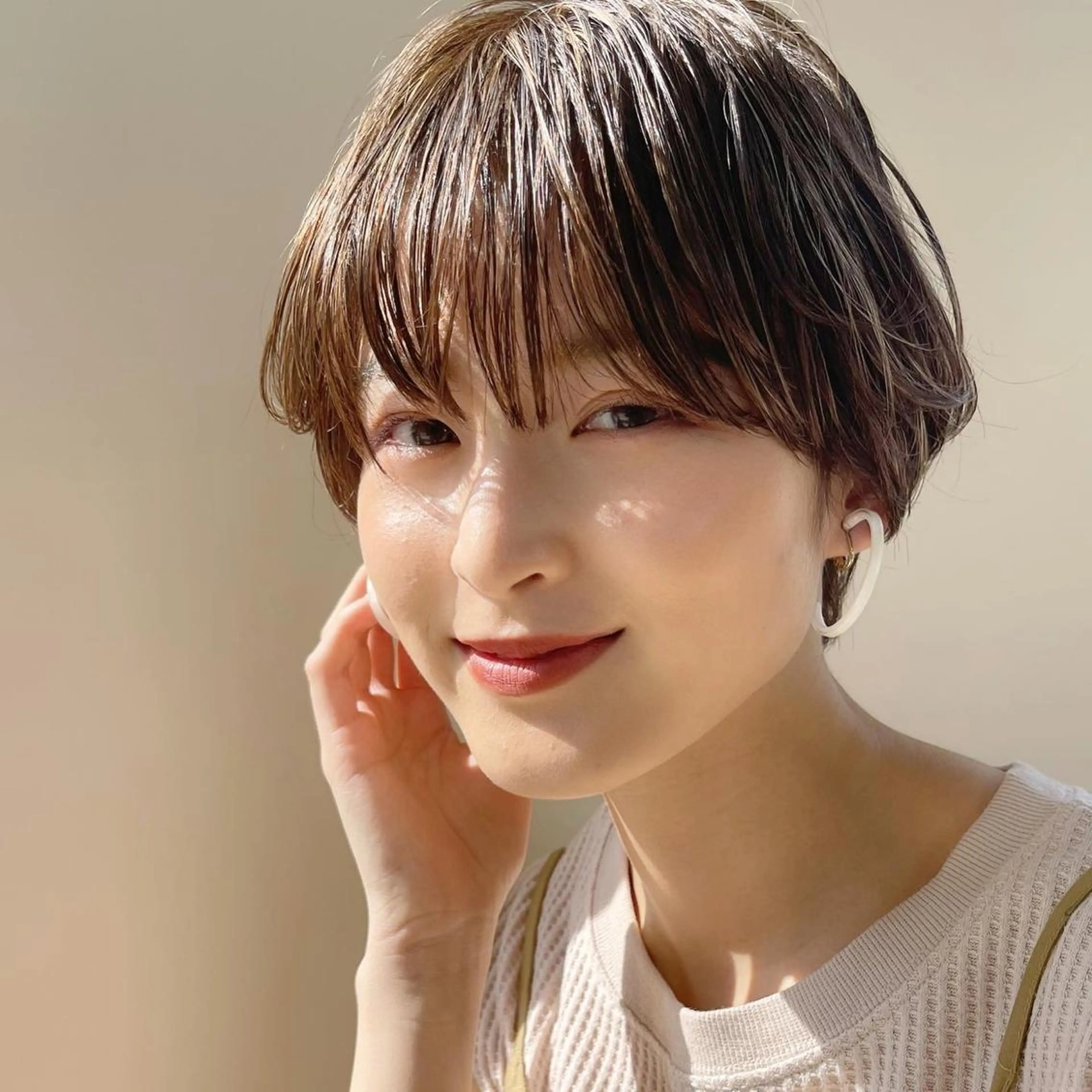 ショート カット ヘアカラー トリートメント イメチェンカット✂️ 錦糸町佐藤店長のヘアスタイル