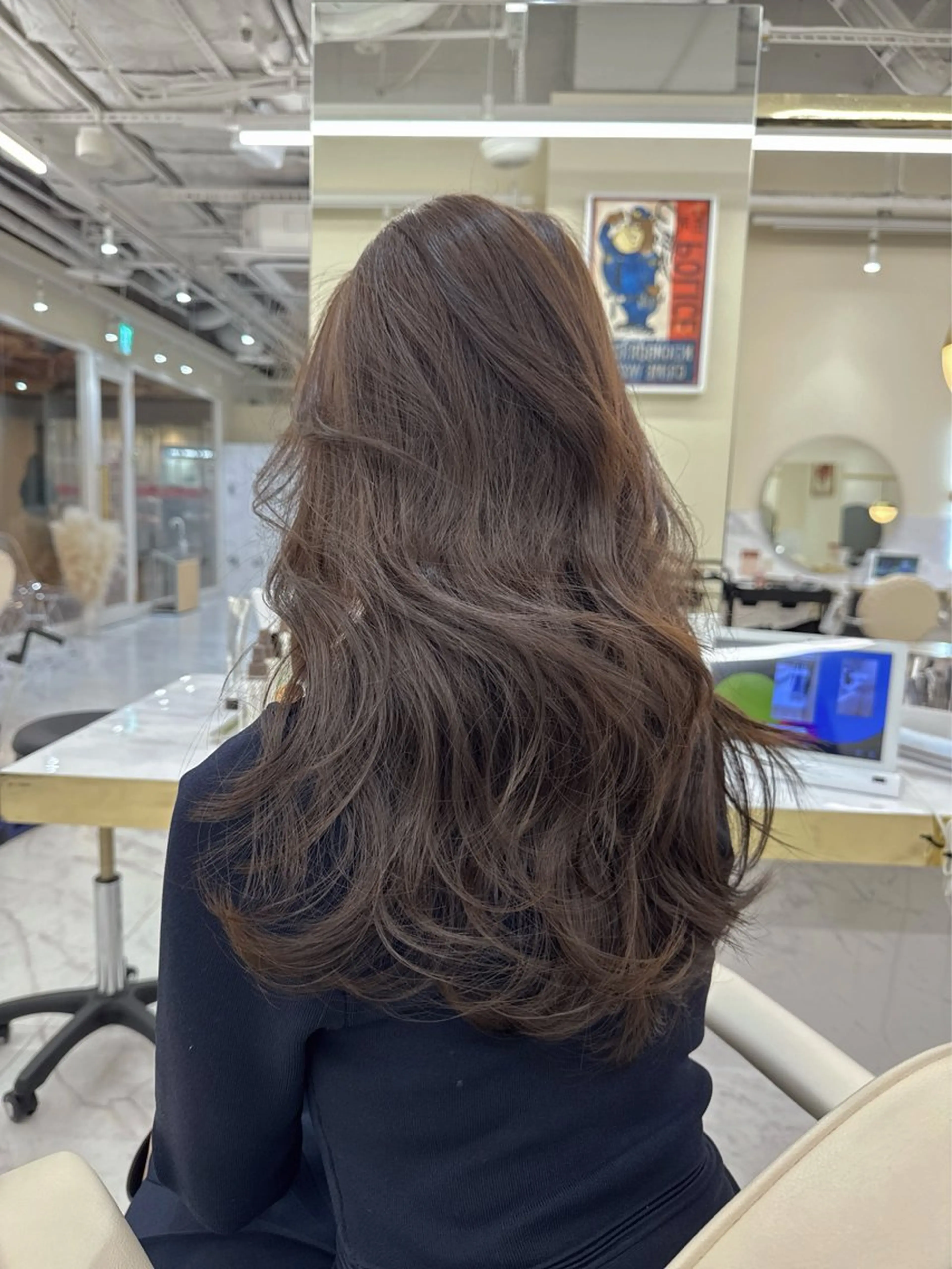 ロング カラー ヘアアレンジ ブラウンカラー オリーブブラウン カット ヘアカラー トリートメント ヘアセット 髪質改善特化 🫧松野力也のヘアスタイル