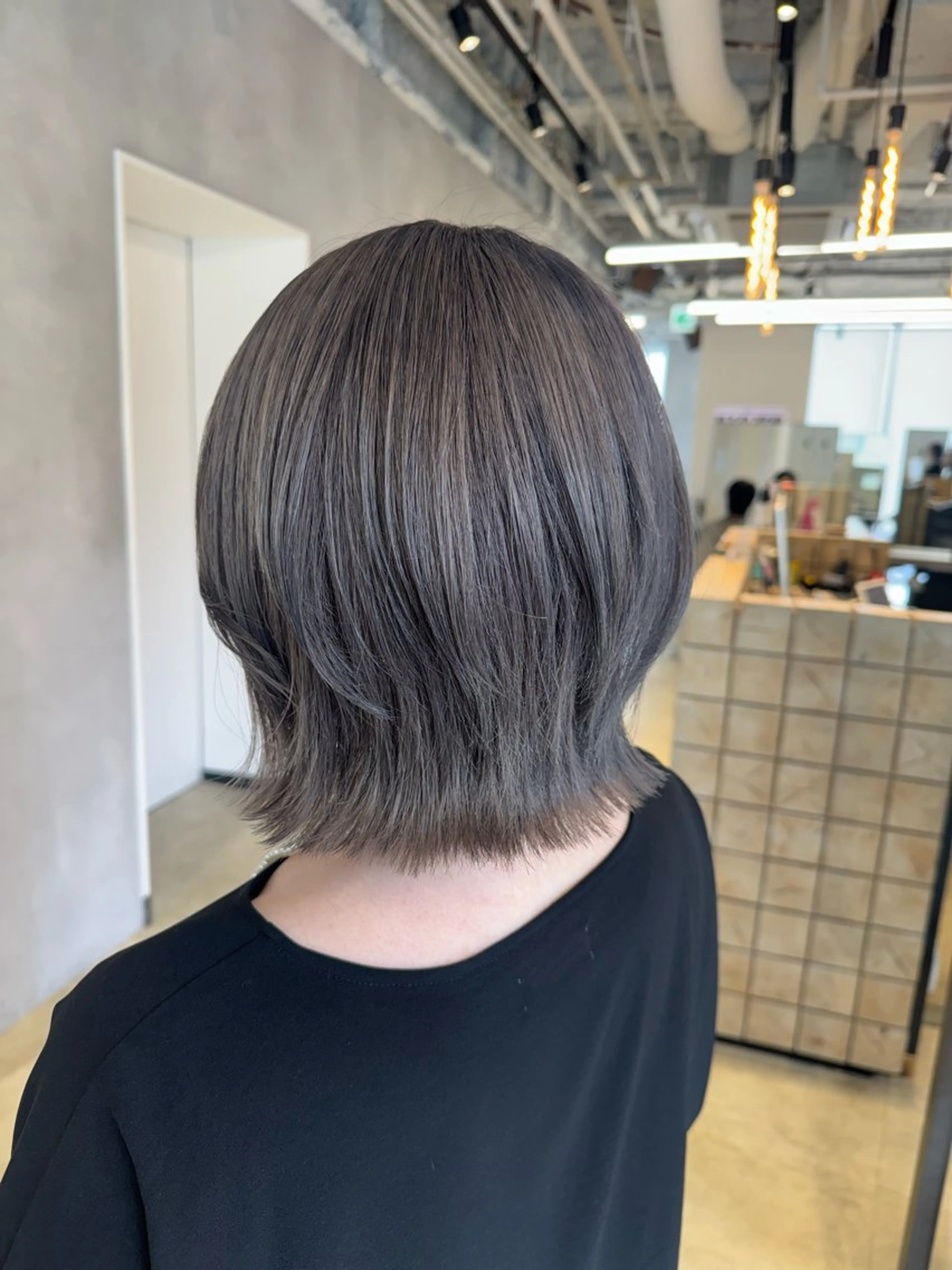 カラー グレージュ ボブ カット ヘアカラー トリートメント 透明感カラー✨艶髪 制作🌱山根あゆみのヘアスタイル