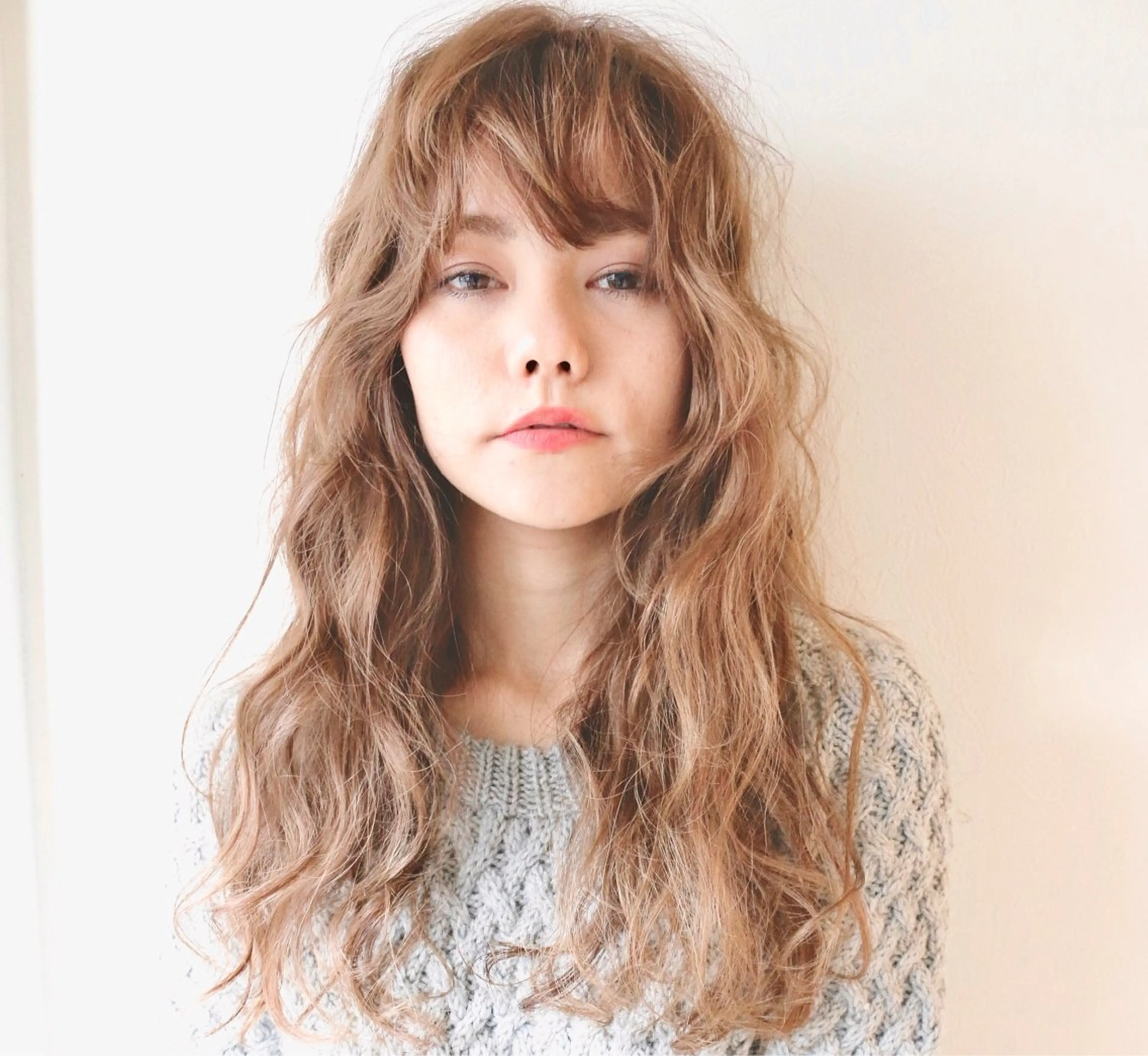 ロング カラー パーマ takk design labのヘアスタイル