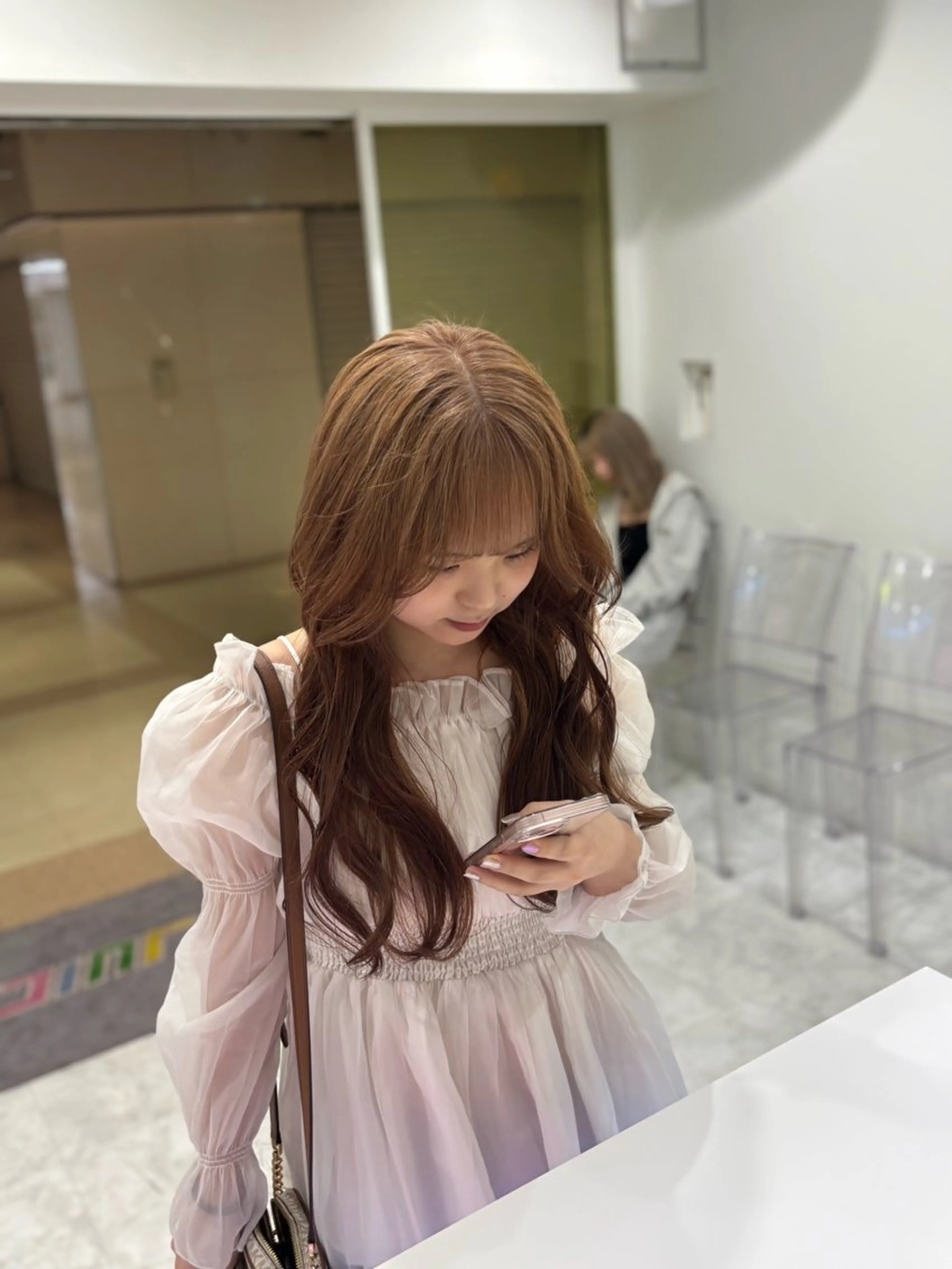 ロング カラー ヘアカラー 大人っぽベージュ🤍 当日予約◎ヒロトのヘアスタイル