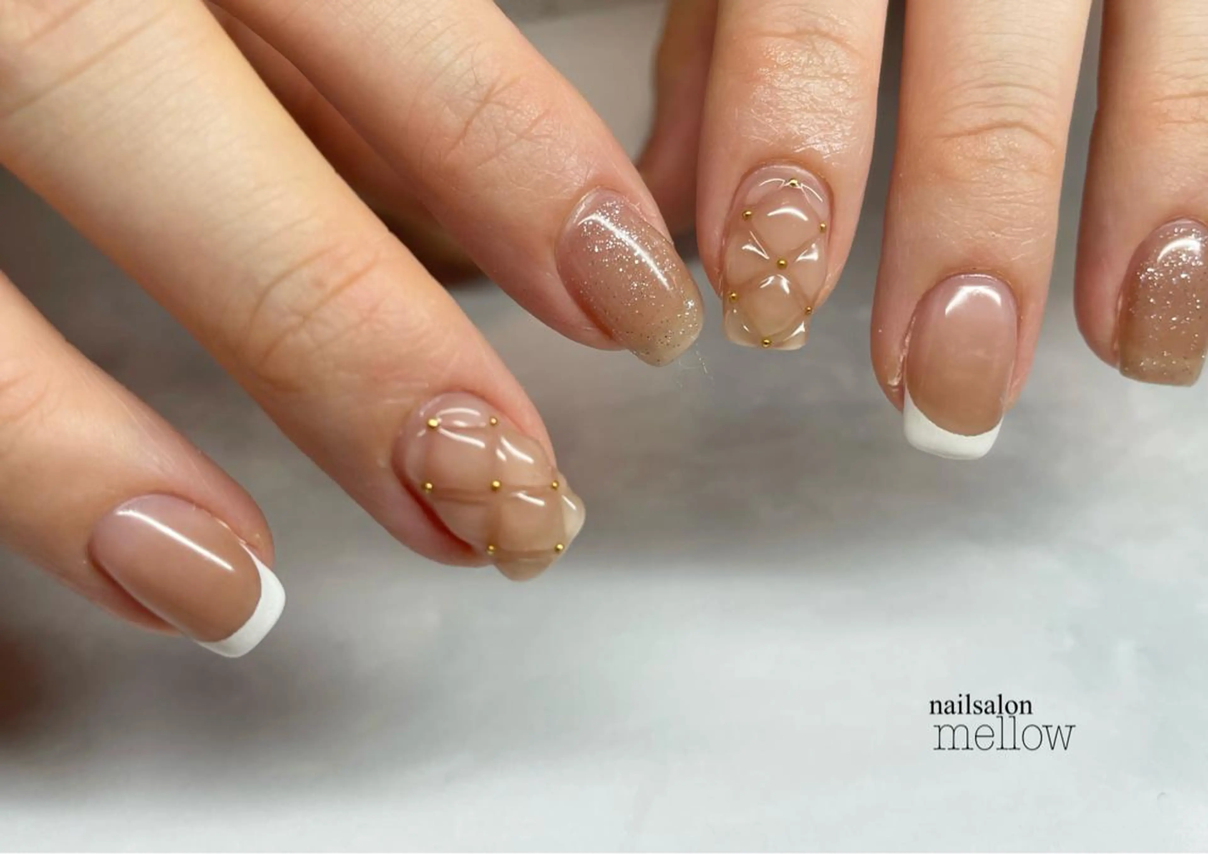 ネイル フレンチネイル 大山 浩美のネイルデザイン