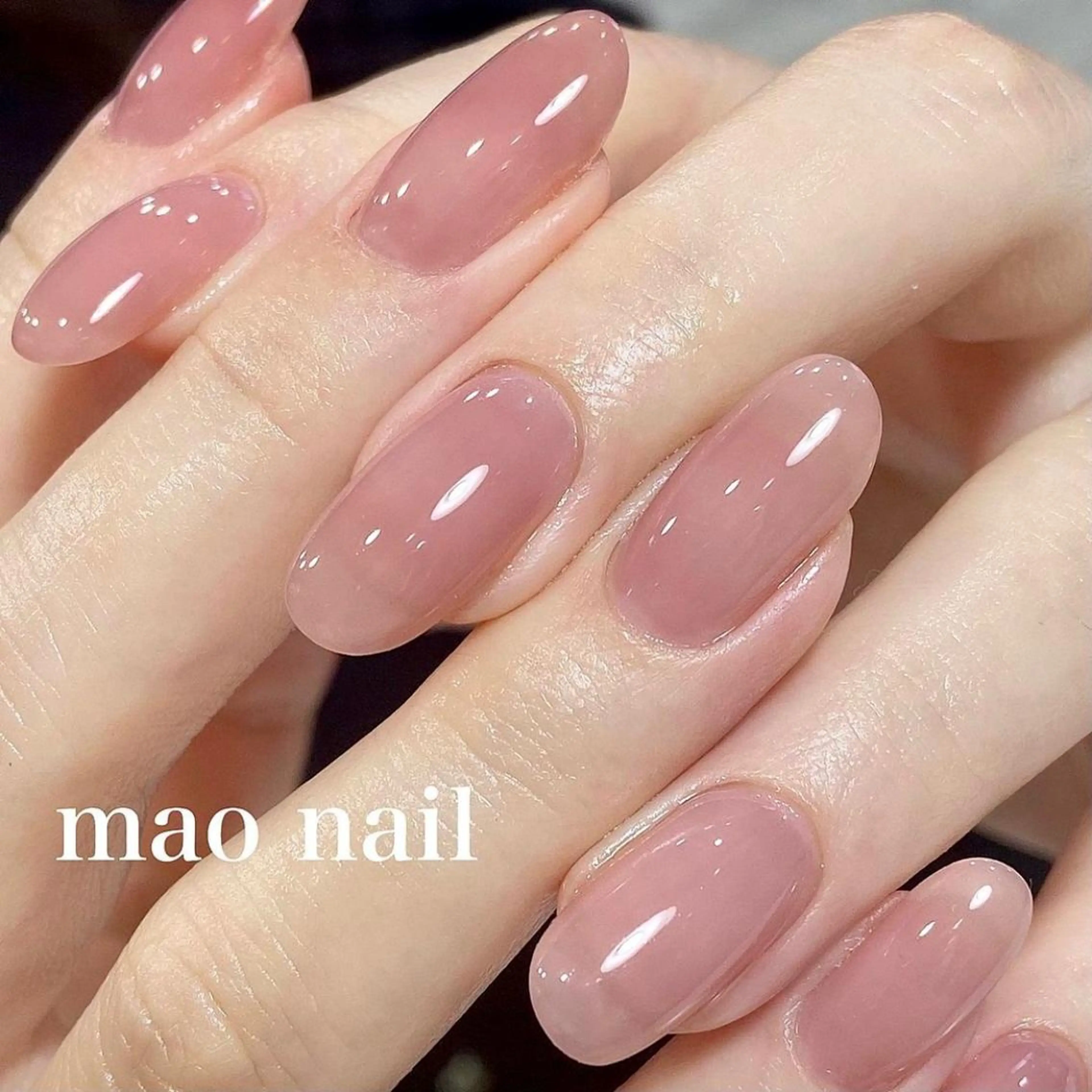 セミロング ハンドネイル nail salon ワンミリオンのネイルデザイン
